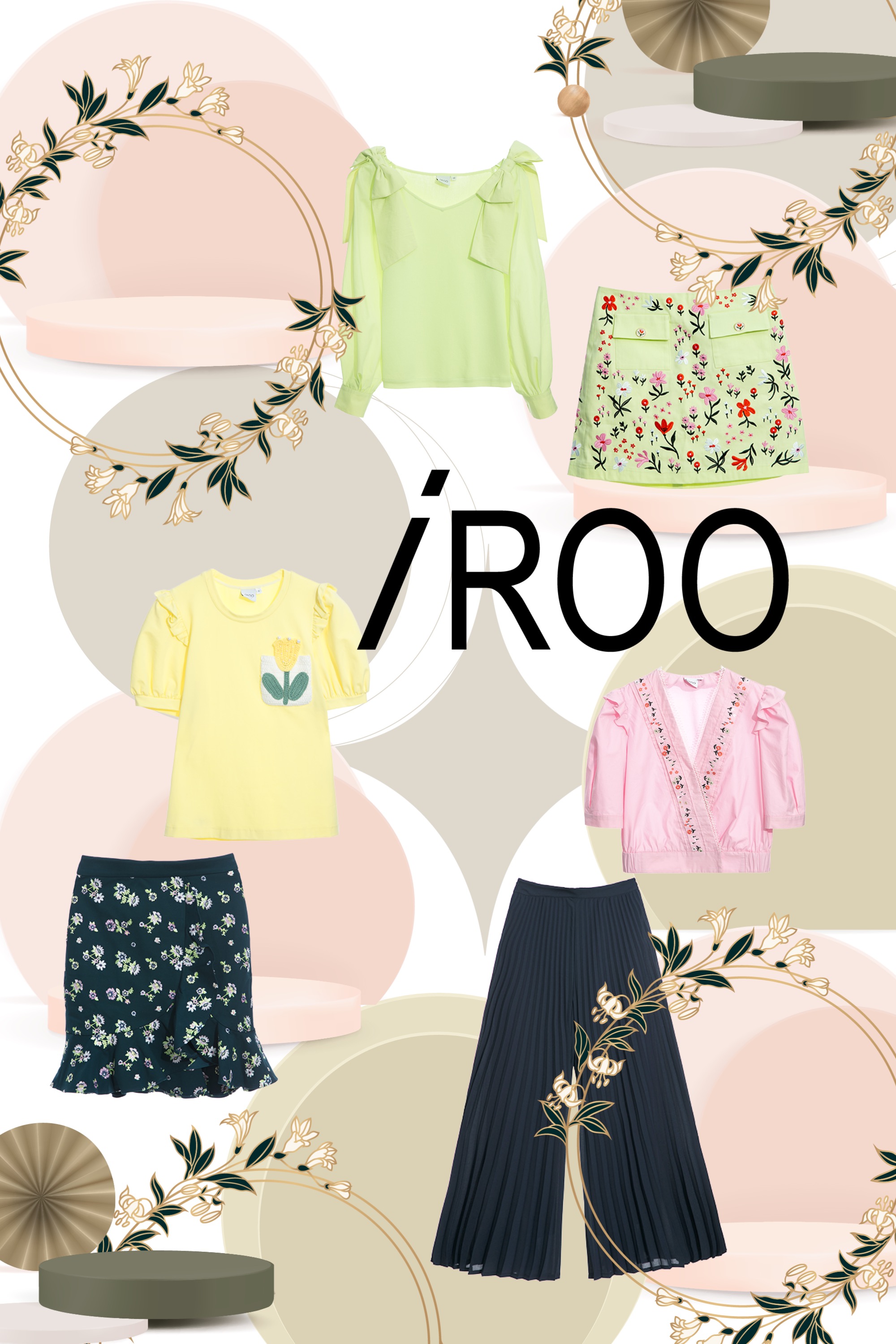 刺繡上衣,刺繡單品特輯,女裝上衣,T-Shirts,春夏穿搭,荷葉,珍珠,人氣商品,寬褲,雪紡,褲子