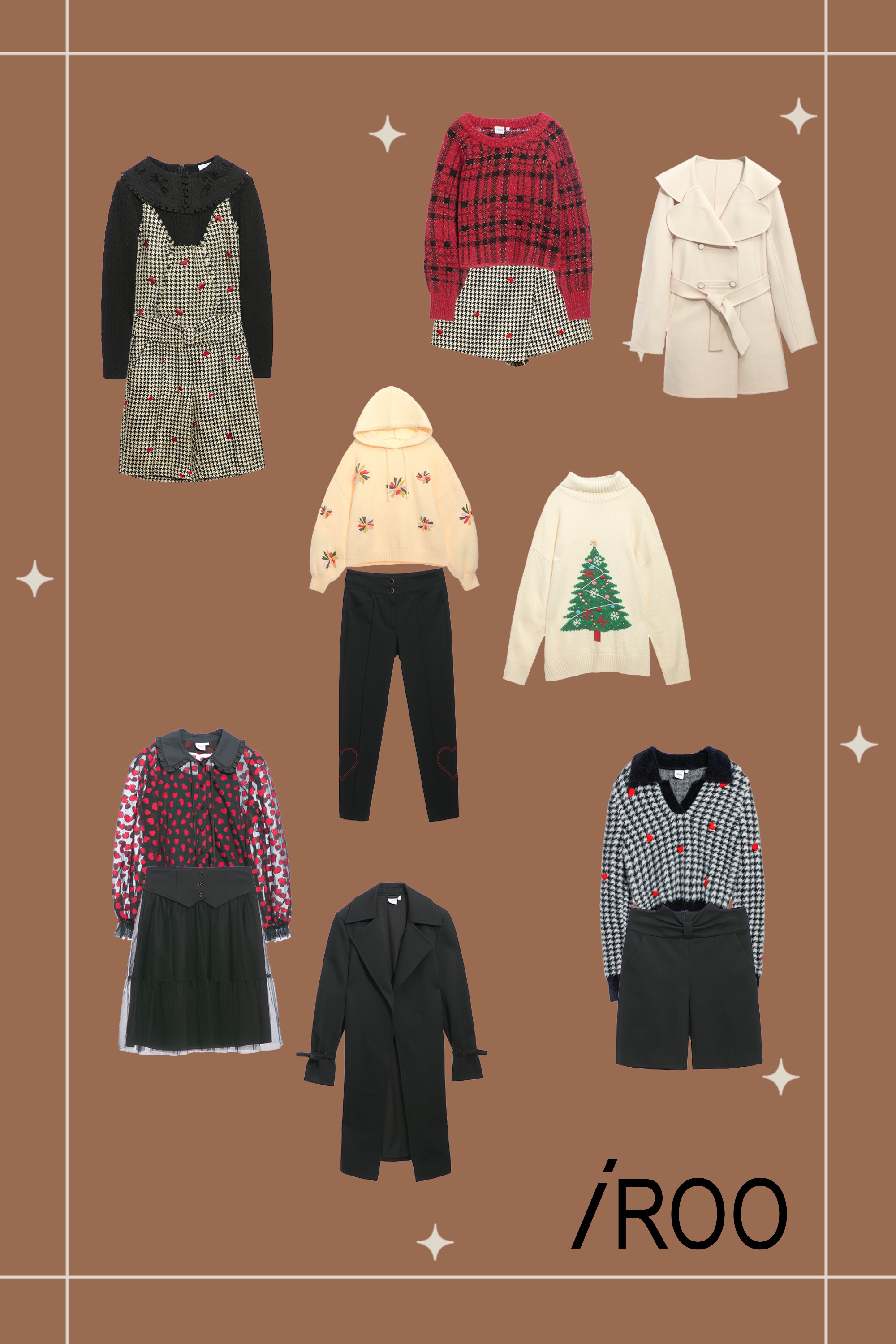 女裝上衣,秋冬穿搭,刺繡,黑色上衣,刺繡上衣,假兩件層次單品,短褲裙,蝴蝶結,褲子,針織衫,約會特輯,針織,針織毛衣,黑色褲子,窄管褲,黑色長褲,刺繡單品特輯,網裙,網紗,半身裙,黑色裙子,一般背心,女裝背心,內搭上衣,一般外套,保暖特輯,人氣商品,全部外套,黑色外套,長大衣,迷你裙,開運紅,格紋