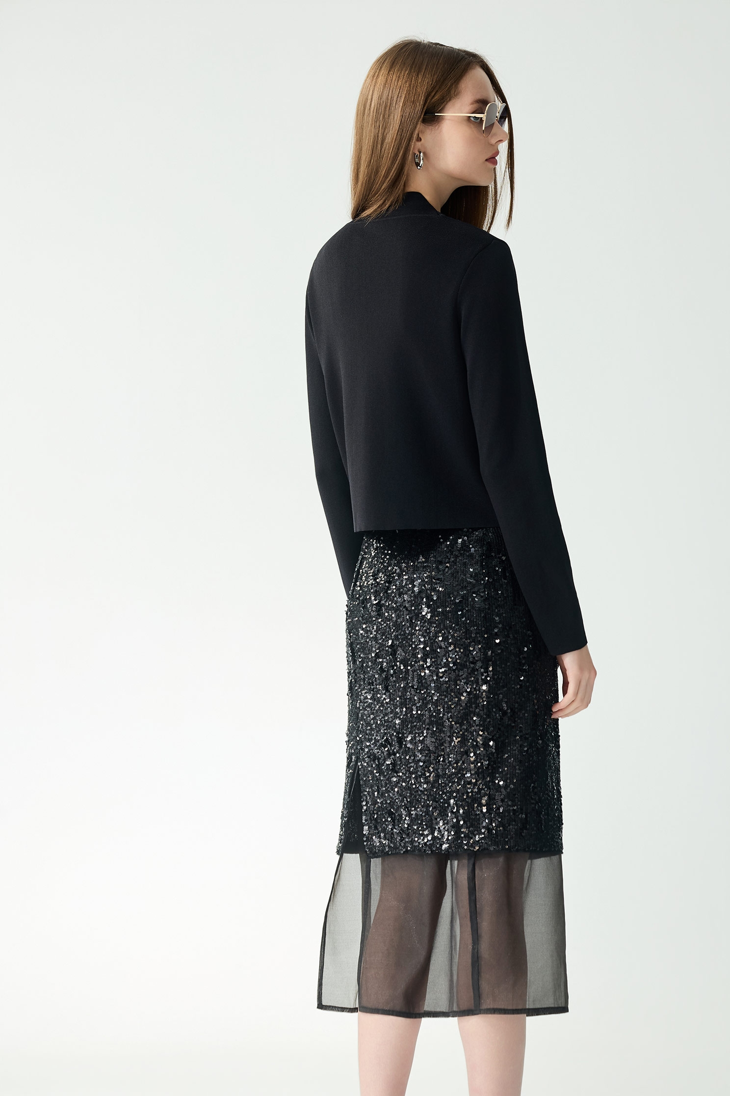 立體花飾針織外罩立體花飾針織外罩,一般外套,外套,春夏穿搭,針織,針織外套,黑色外套