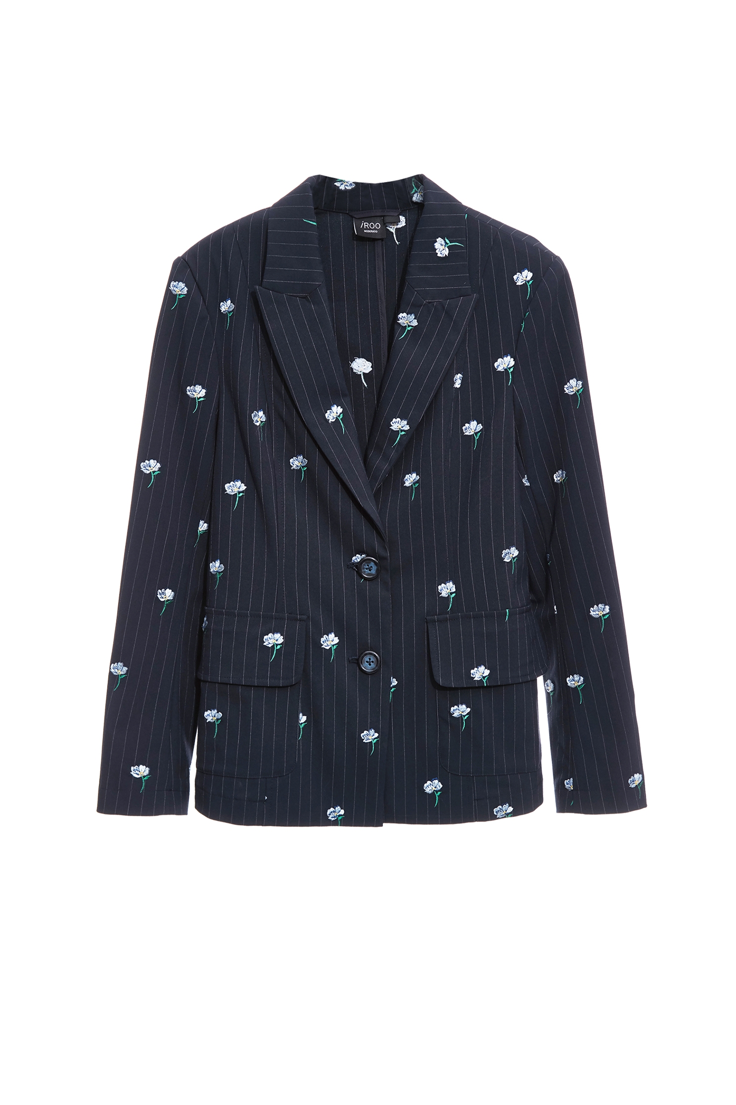 溫室花卉刺繡西裝外套溫室花卉刺繡西裝外套,一般外套,刺繡,外套,春夏穿搭,條紋,褲子,西裝外套