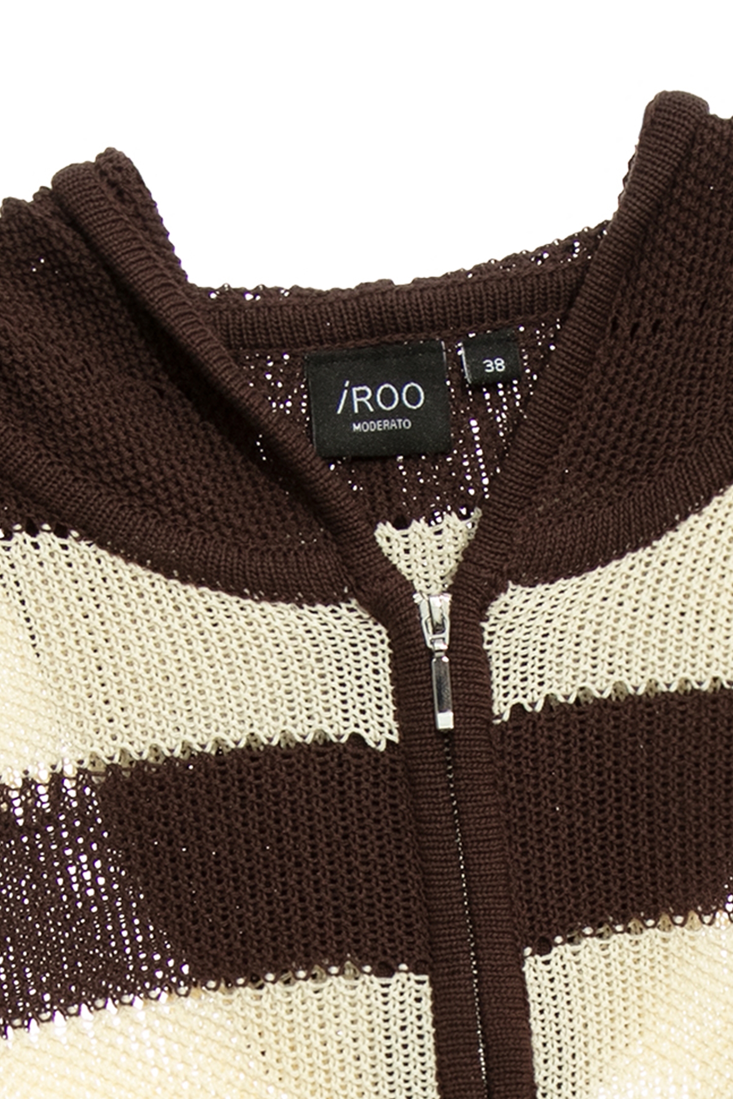 棕色條紋手勾感針織連帽外套棕色條紋手勾感針織連帽外套,一般外套,外套,春夏穿搭,條紋,針織,針織外套