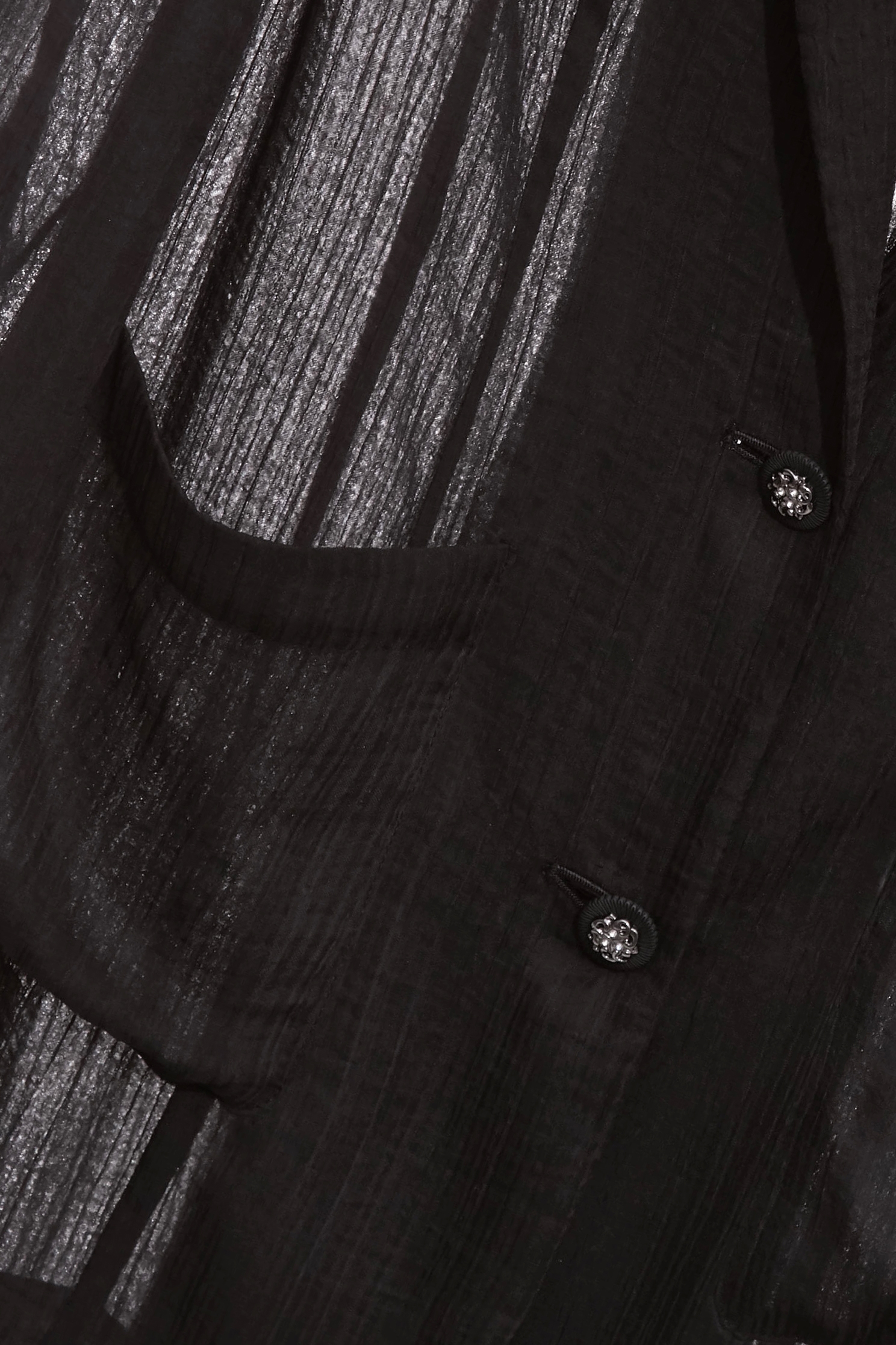 極致黑楊柳雪紡薄西裝外套極致黑楊柳雪紡薄西裝外套,一般外套,外套,春夏穿搭,雪紡,黑色外套