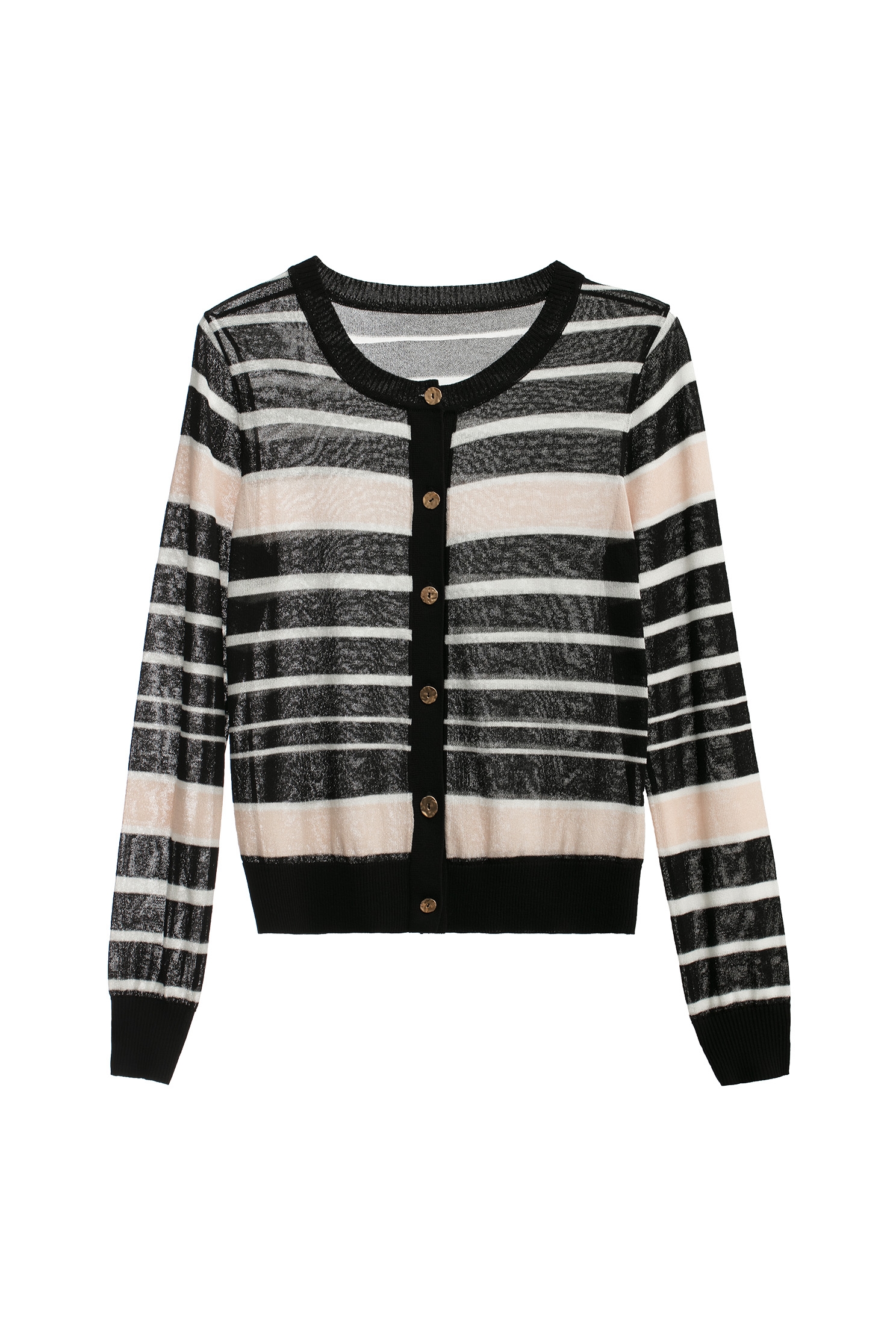 14G黑白珠貝色配條針織外罩14G黑白珠貝色配條針織外罩,一般外套,人氣商品,外套,秋冬穿搭,針織,針織外套