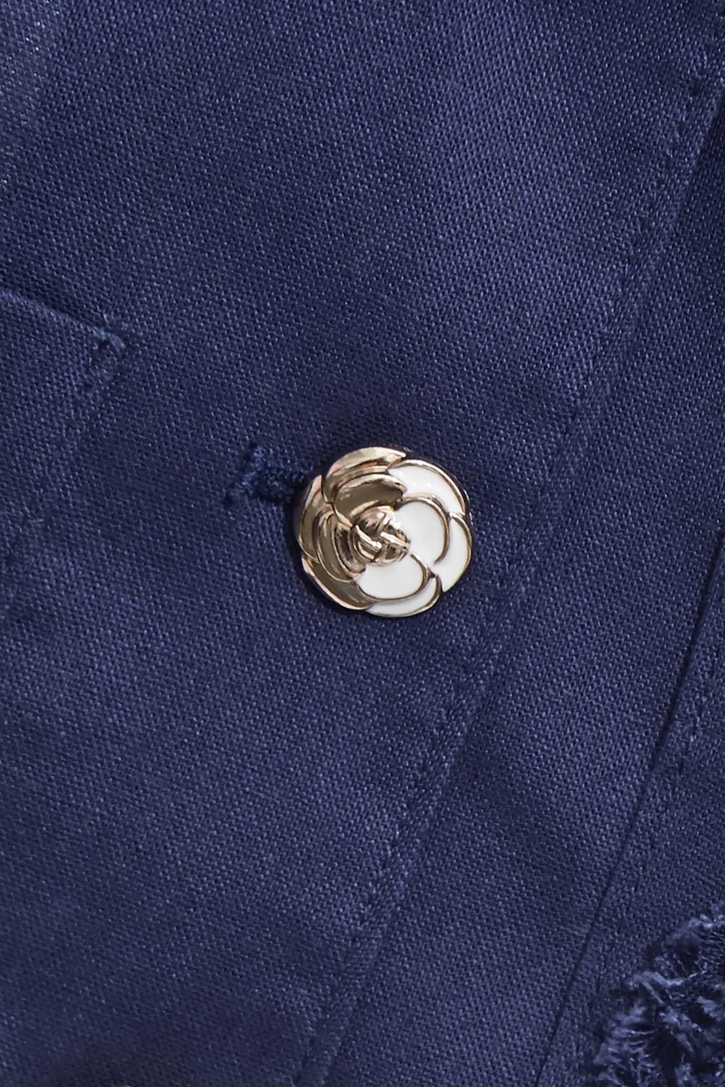 經典藍色抽鬚壓手工花外套經典藍色抽鬚壓手工花外套,一般外套,外套,春夏穿搭