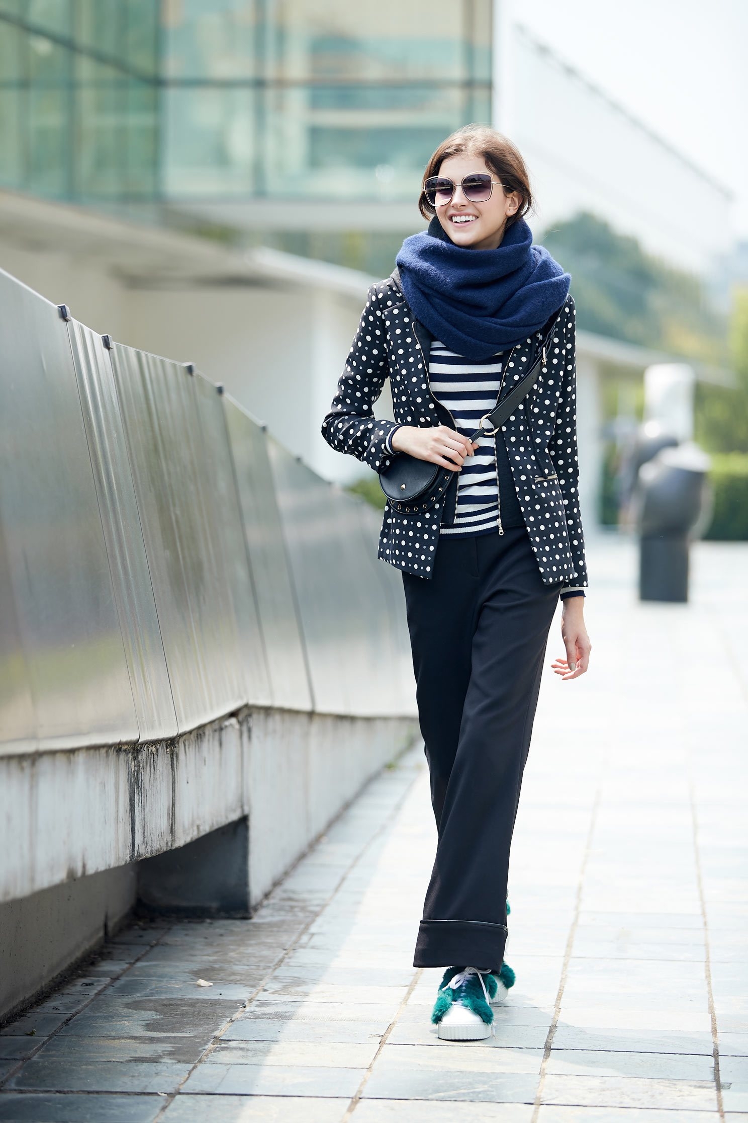 polka dots long sleeve jacket,outerwear,hoodiejacket,longsleeveouterwear