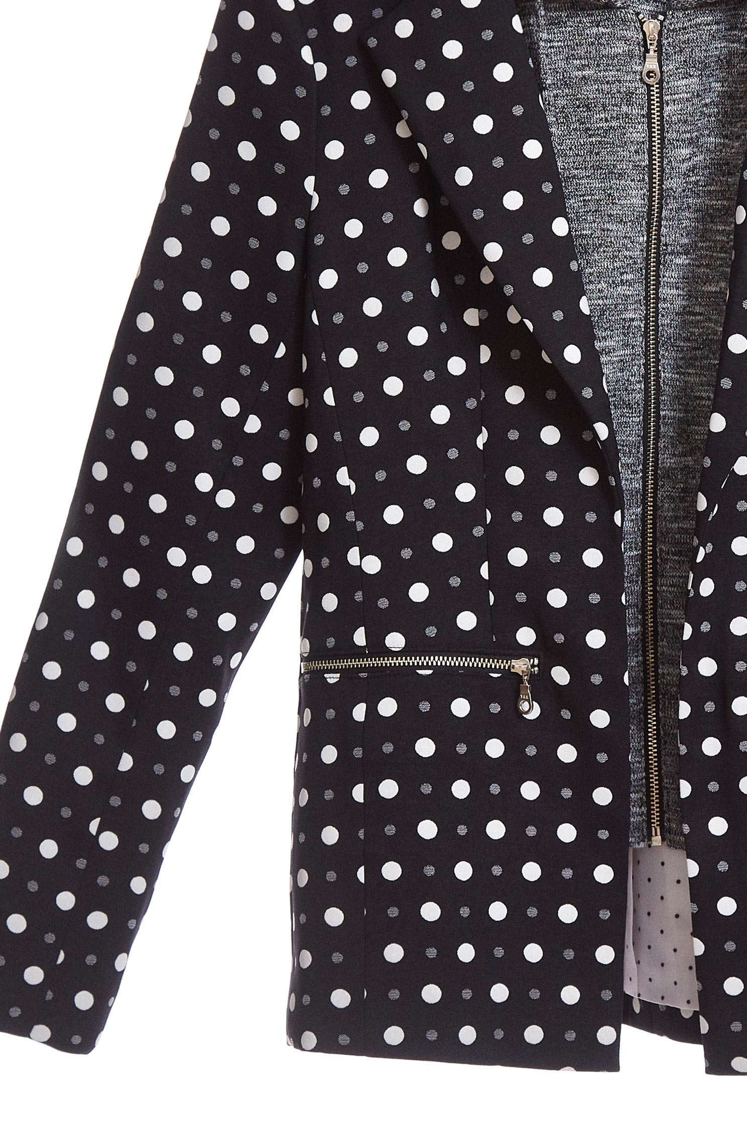 polka dots long sleeve jacket,outerwear,hoodiejacket,longsleeveouterwear