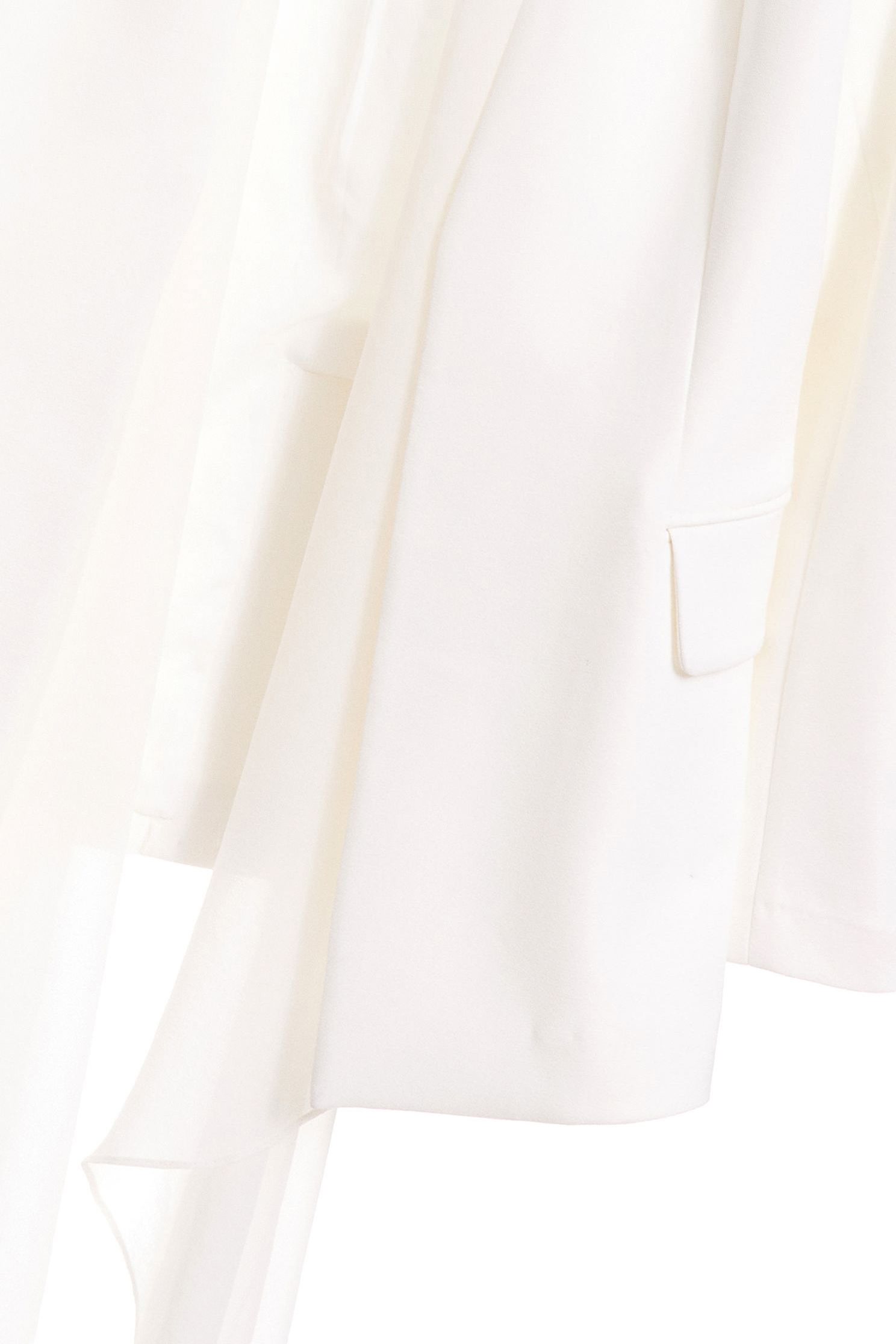 Chiffon scarf design suits,外套,白色外套,Blazer,長袖外套,Chiffon