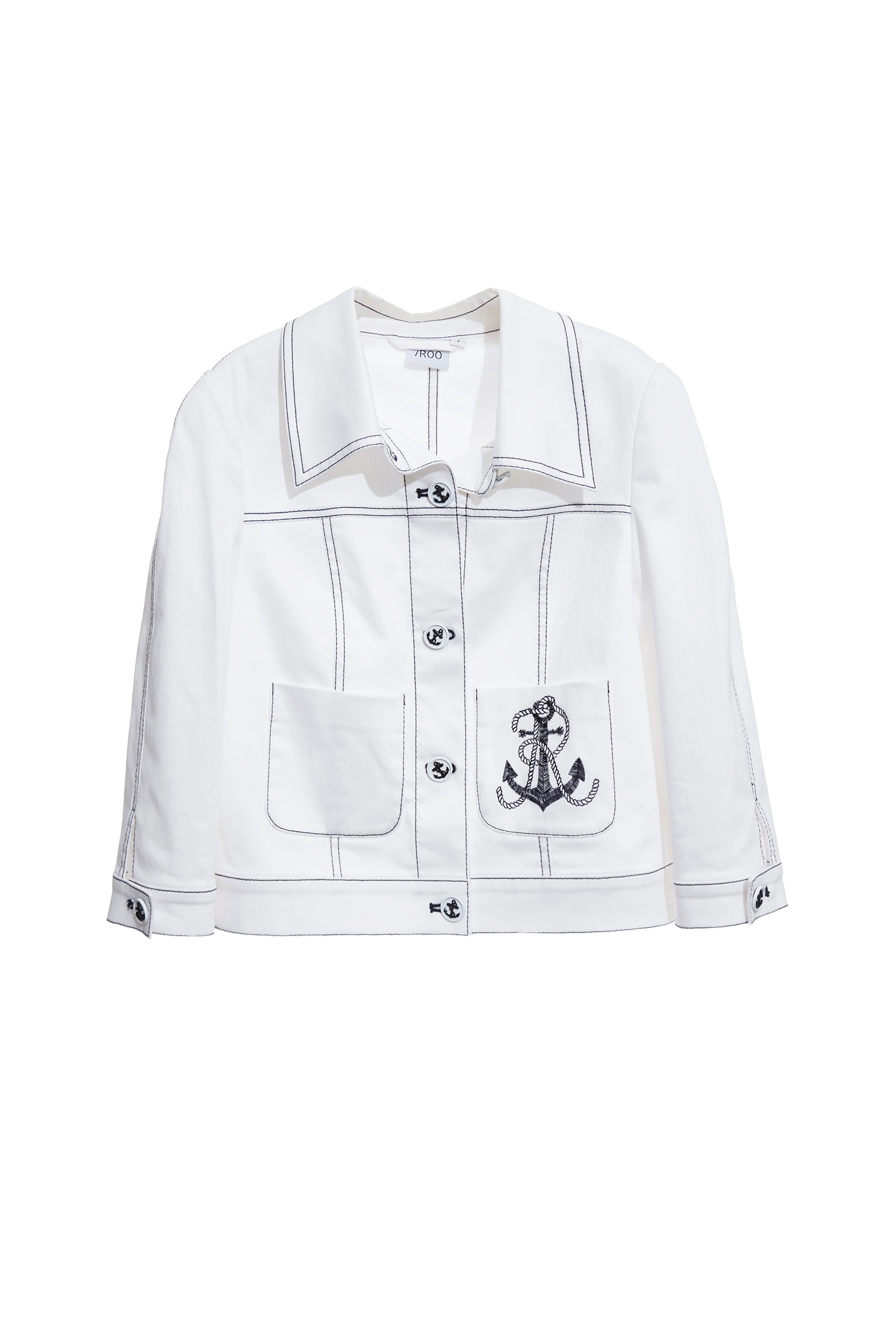 跳色壓線造型外套跳色壓線造型外套,一般外套,上班OL穿搭,刺繡,外套,春夏穿搭,時髦成套搭配,白色外套