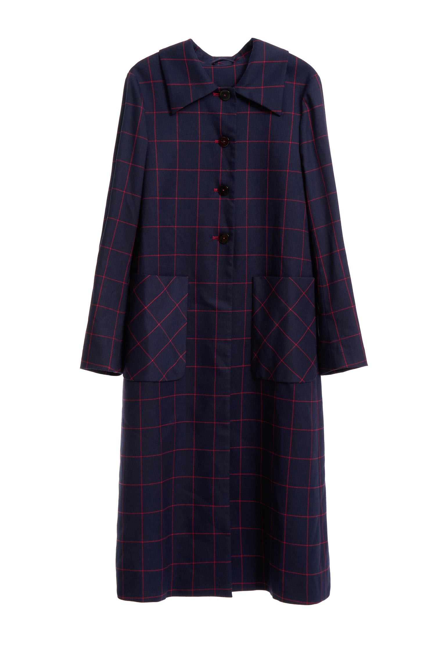 Pink check long coat,longcoat,longcoat,longsleeveouterwear