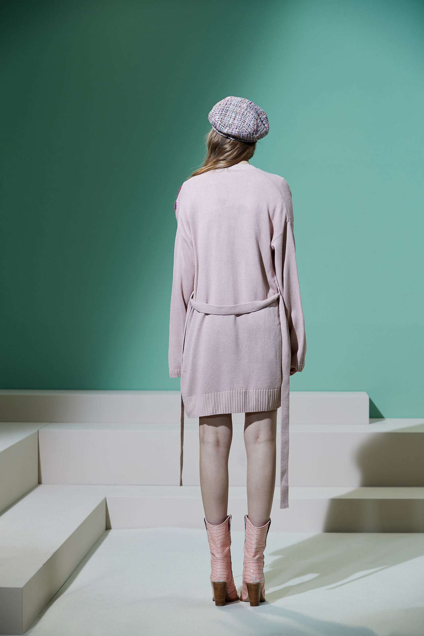 Embroidered knitting coat,外套,Cardigan,knitting,Knitted Jacket,long coat,長袖外套