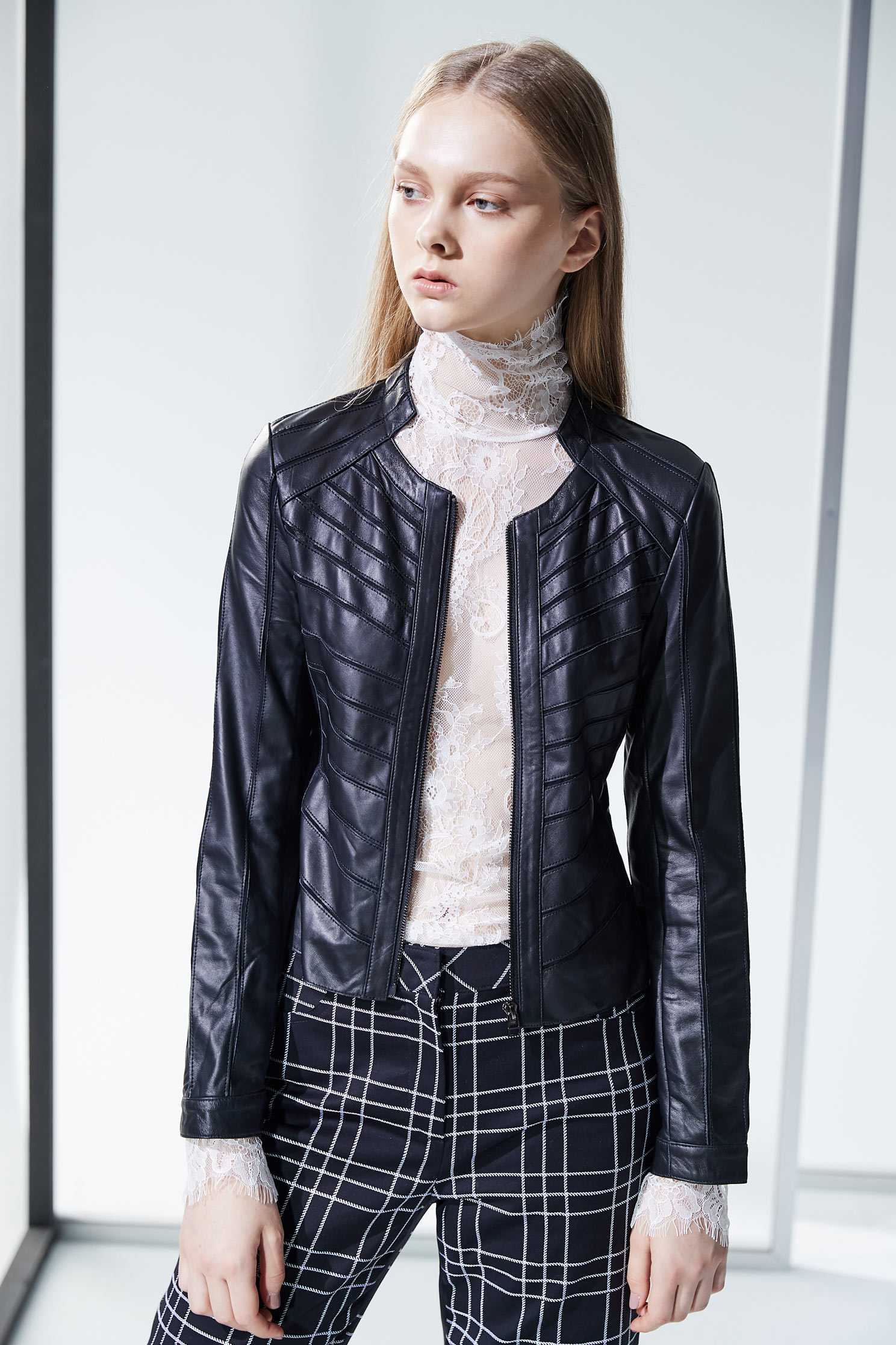 Layers leather coat,outerwear,biker_jacket,longsleeveouterwear,blackouterwear