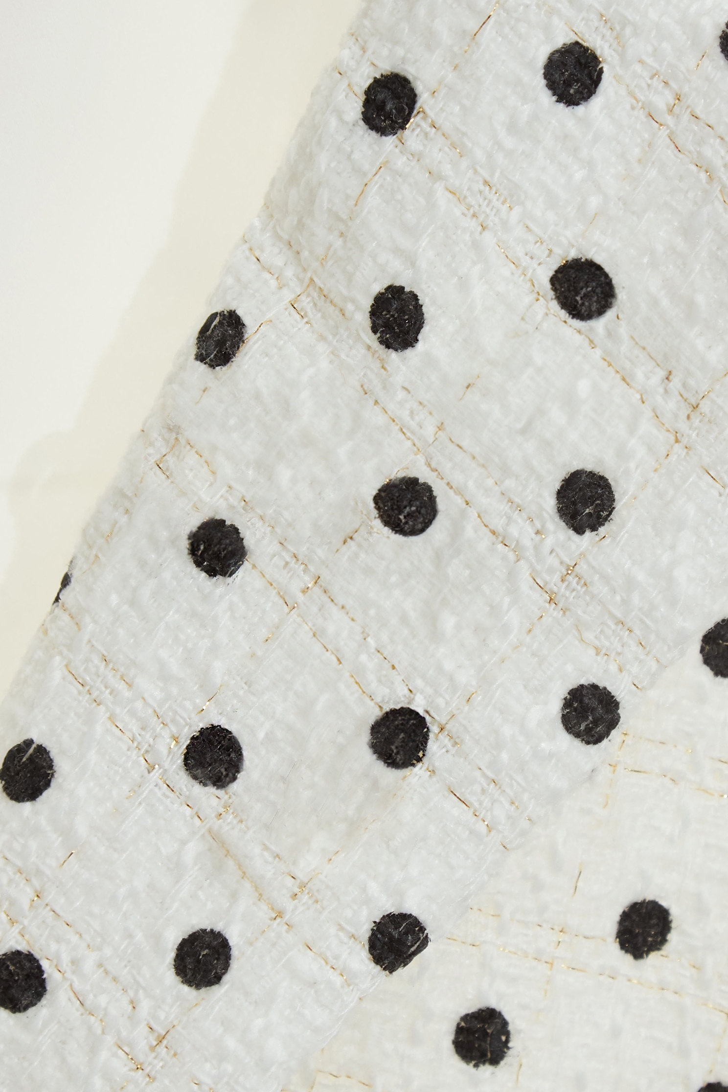 經典小波點印花短外套經典小波點印花短外套,一般外套,外套,波點,白色外套,秋冬穿搭