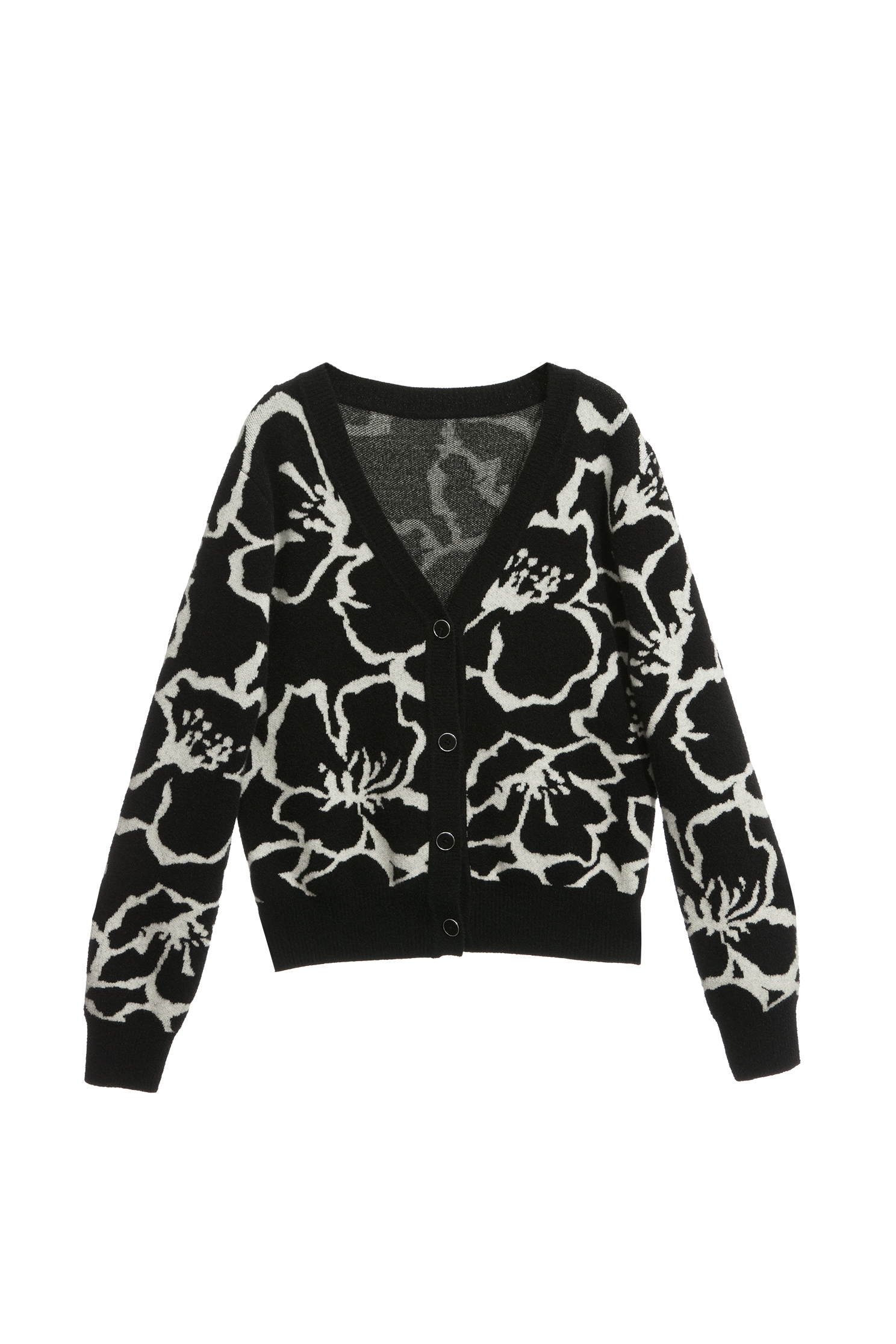 花卉褆花針織外套花卉褆花針織外套,一般外套,人氣商品,外套,小香風,秋冬穿搭,花花世界,針織,針織外套,黑色外套