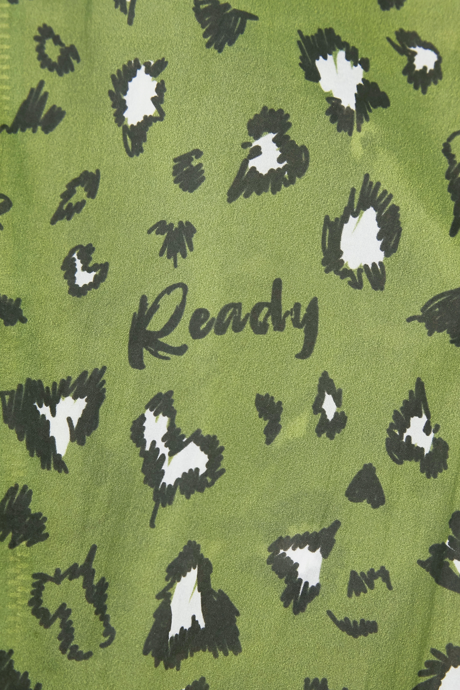 神秘綠豹紋印花外套海帶綠豹紋印花外套,一般外套,外套,時髦成套搭配,秋冬穿搭