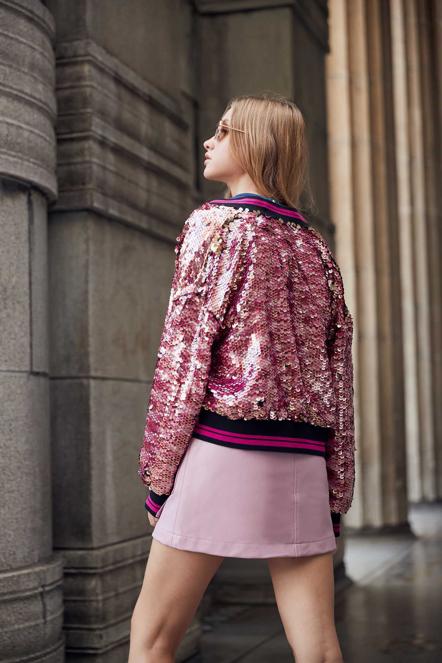 Full sequins coat,outerwear,longsleeveouterwear