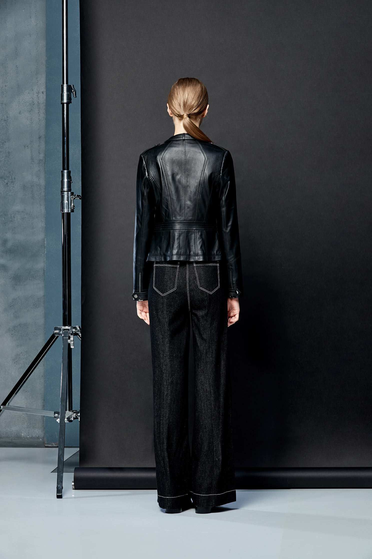 Quality fitting goat coat,外套,Biker_Jacket,長袖外套,黑色外套