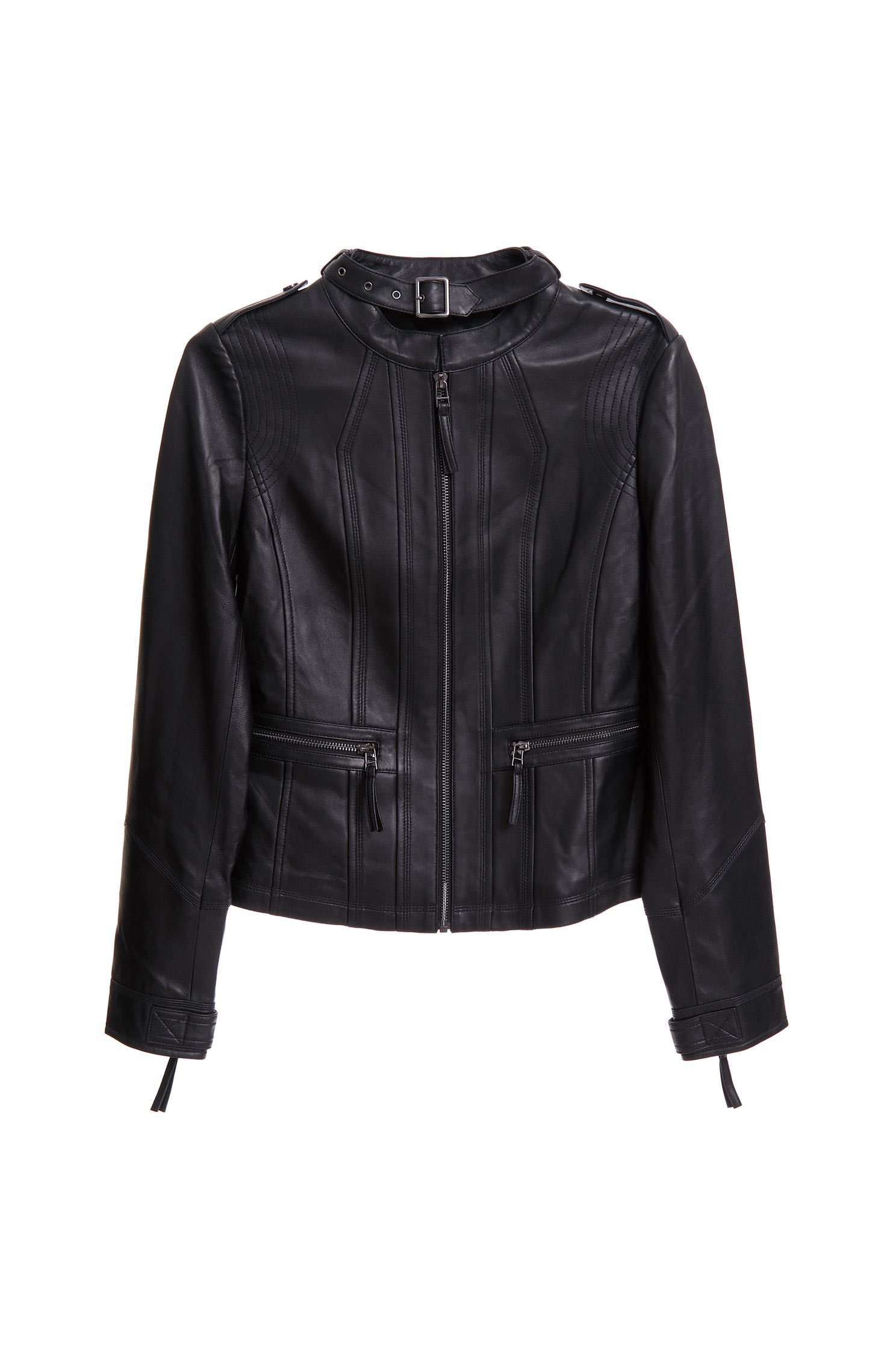 Quality fitting goat coat,外套,Biker_Jacket,長袖外套,黑色外套