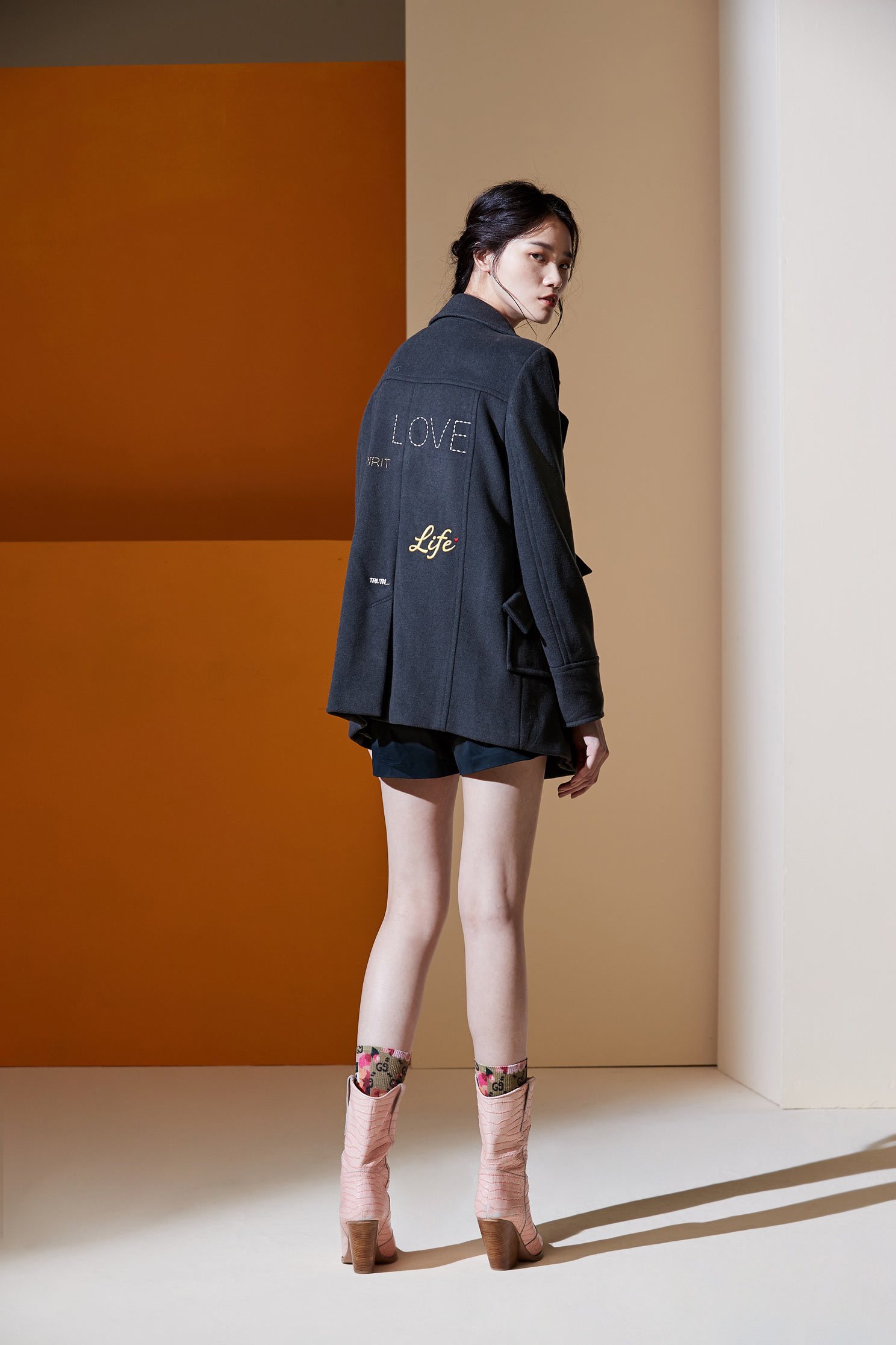 Dark green wool vintage coat,coldforwinter,embroidery,outerwear,embroidered,longsleeveouterwear