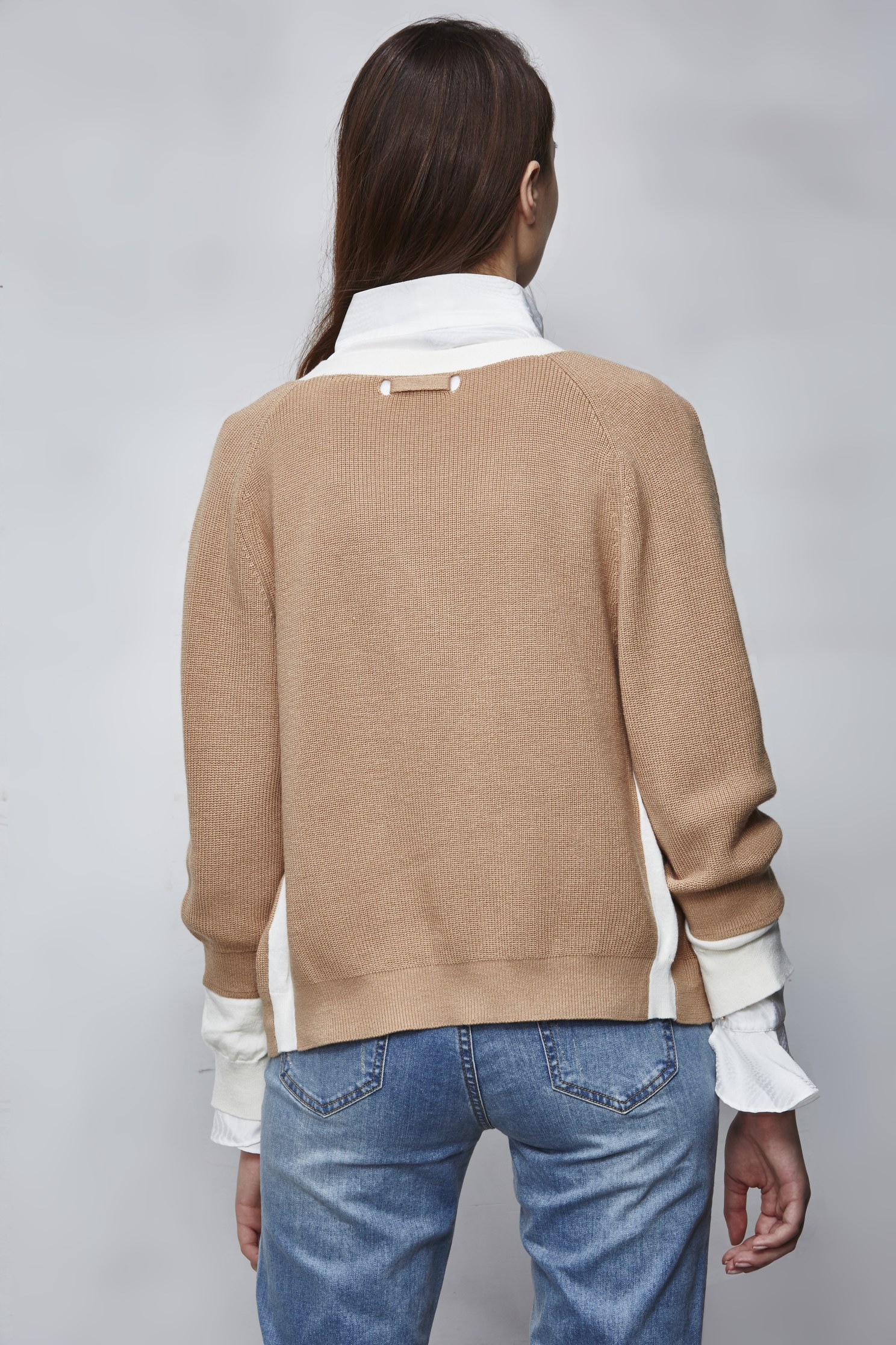 Khaki color knitted jacket,外套,knitting,Knitted Jacket,長袖外套
