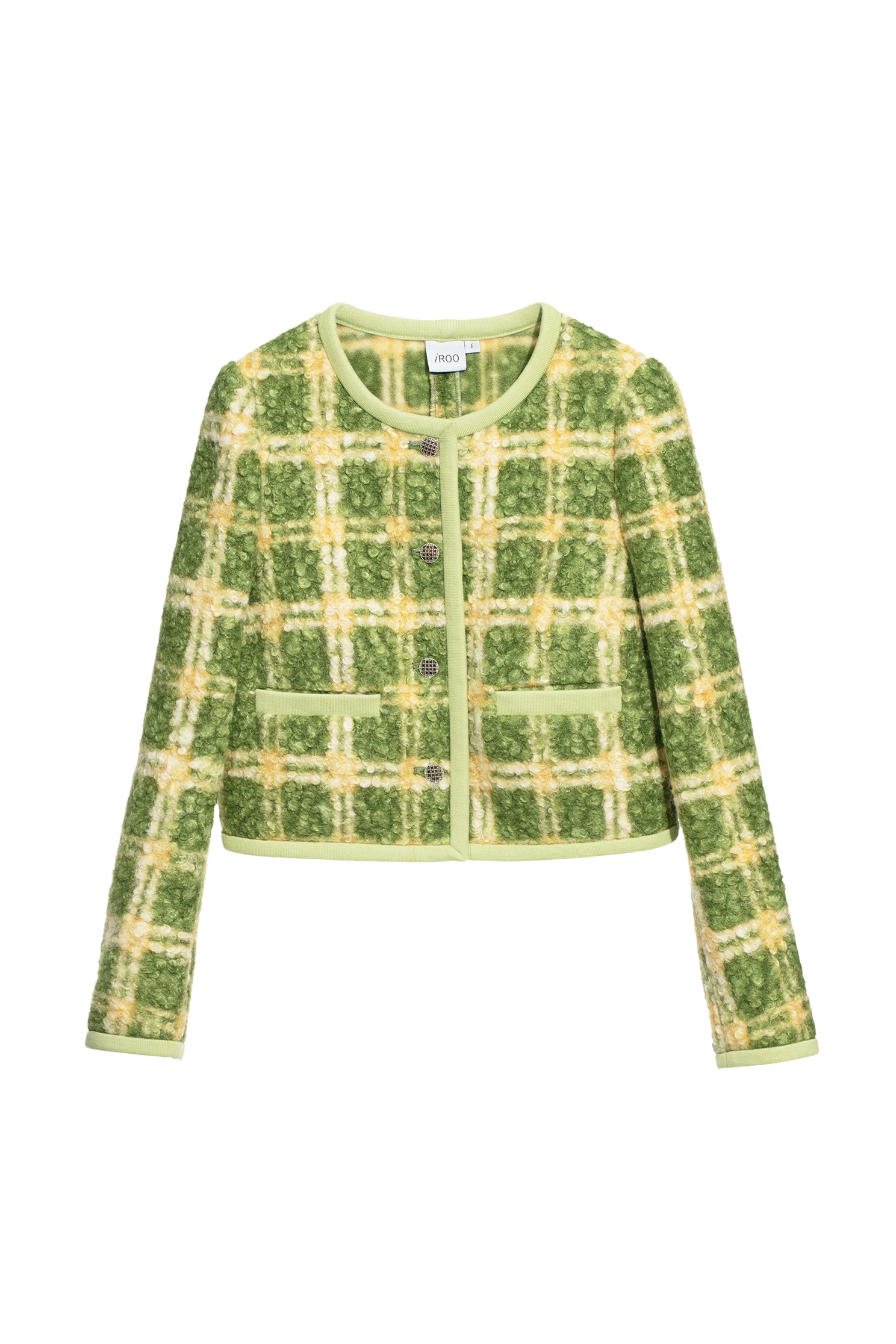 和田玉格紋小香風外套和田玉格紋小香風外套,一般外套,人氣商品,外套,小香風,時髦成套搭配,格紋,毛呢花呢,秋冬穿搭