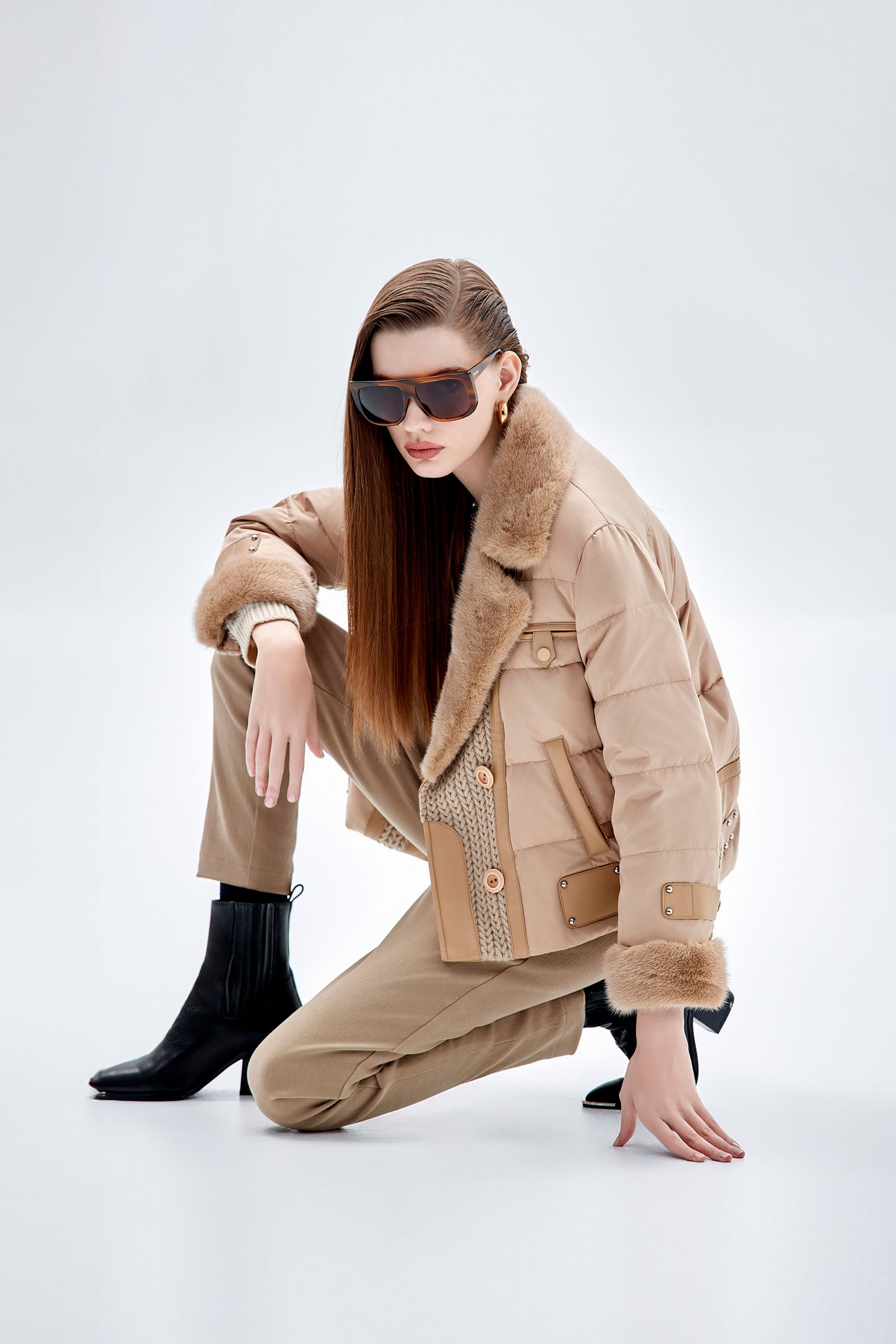 太妃糖色鵝絨外套太妃糖色鵝絨外套,一般外套,外套,秋冬穿搭