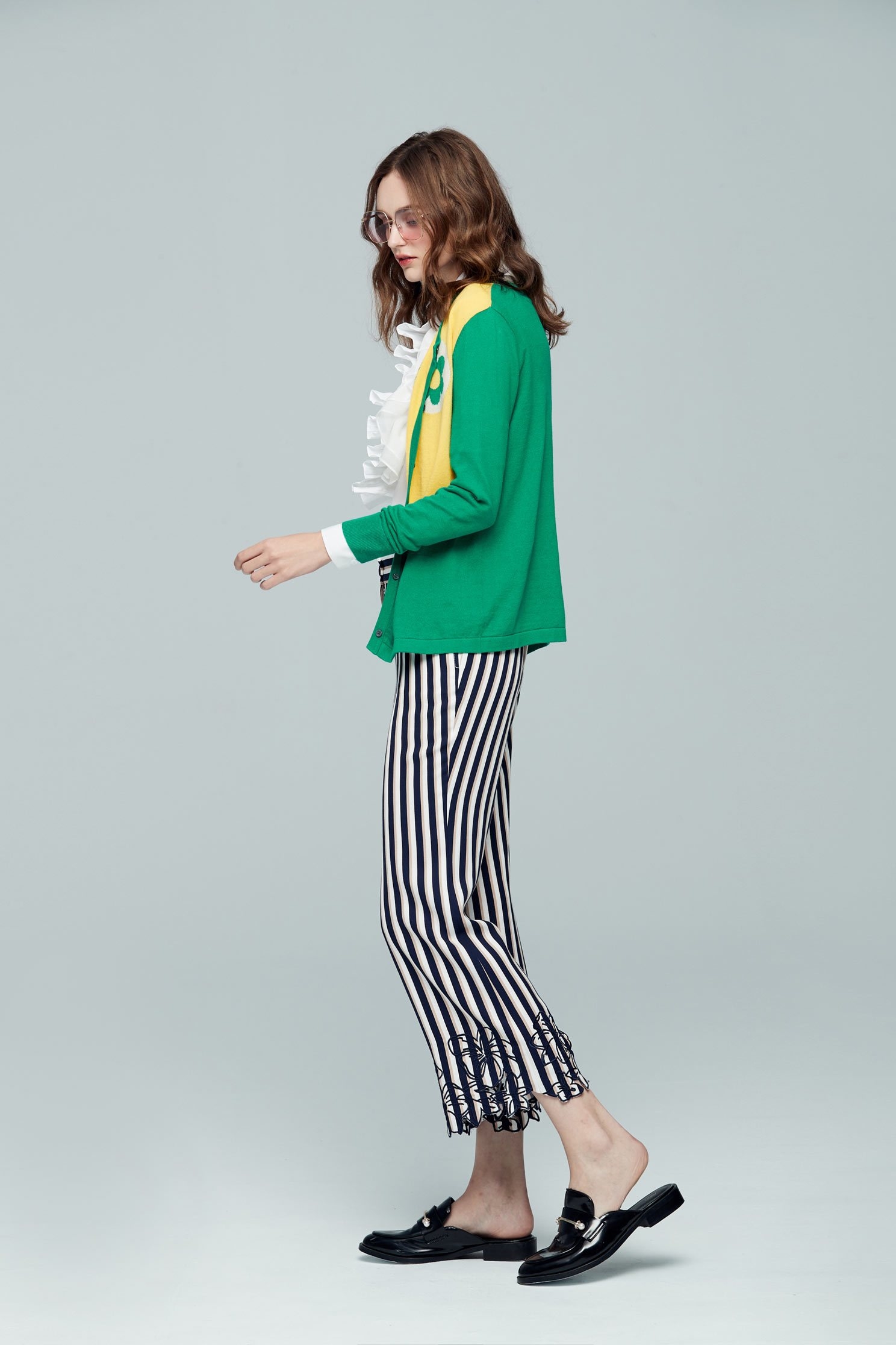 Flower design coat,earthsigns,outerwear,cotton,cardigan,knittedjacket,longsleeveouterwear