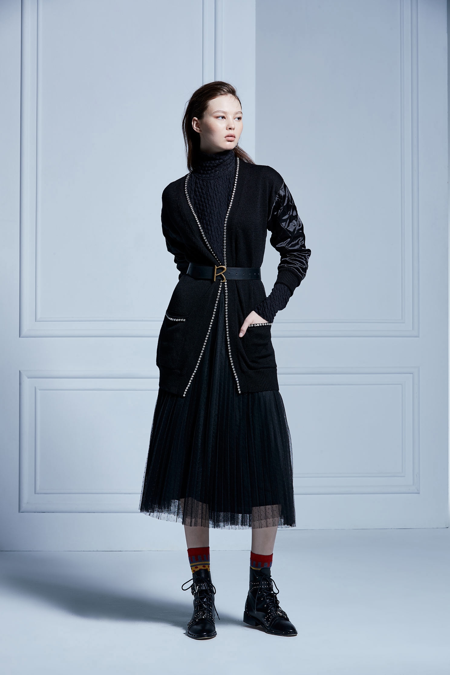 contrast cardigans,coldforwinter,cardigan,knitting,knittedjacket,knittedtop,longsleeveouterwear,blackouterwear