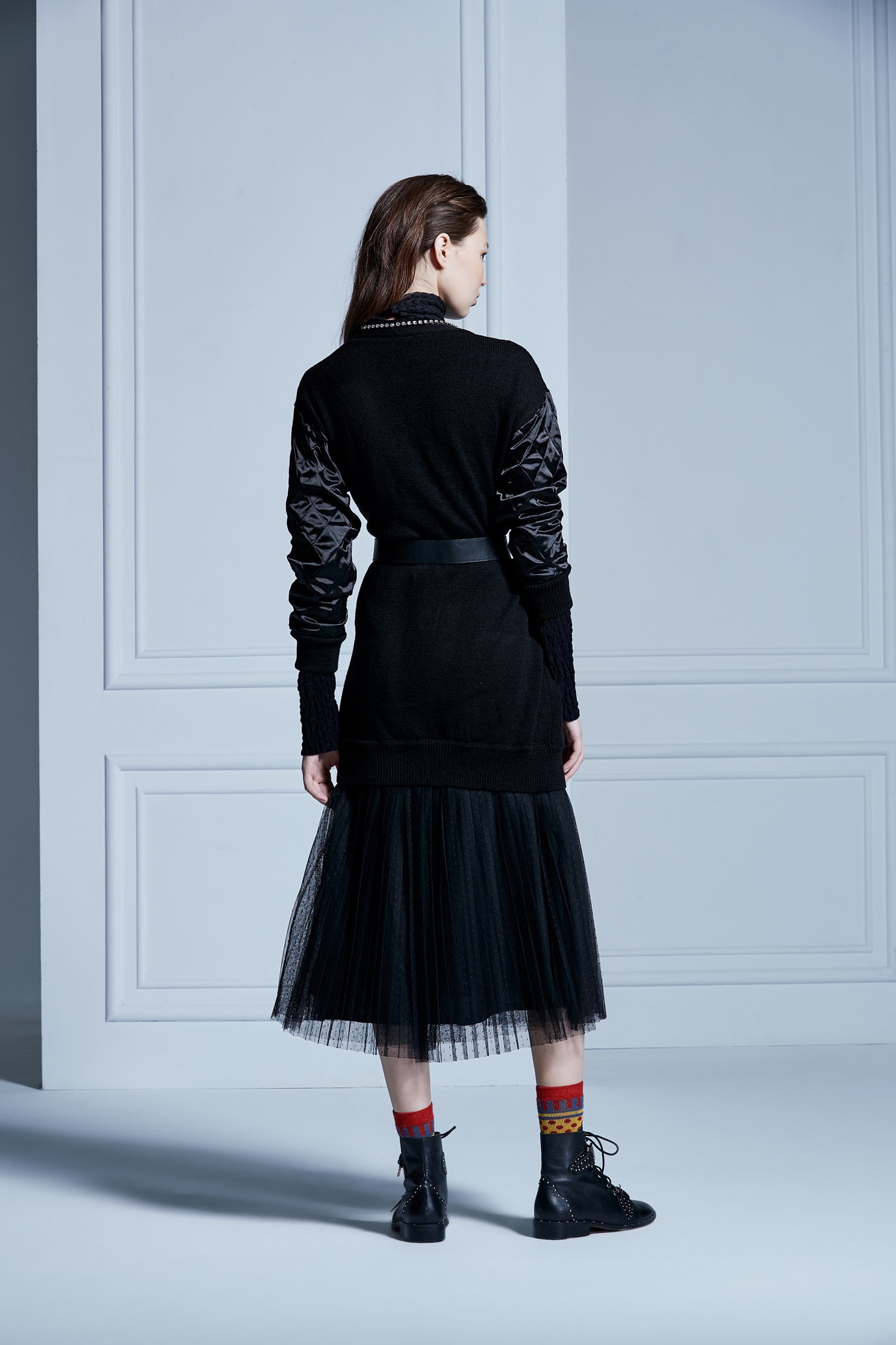 contrast cardigans,coldforwinter,cardigan,knitting,knittedjacket,knittedtop,longsleeveouterwear,blackouterwear