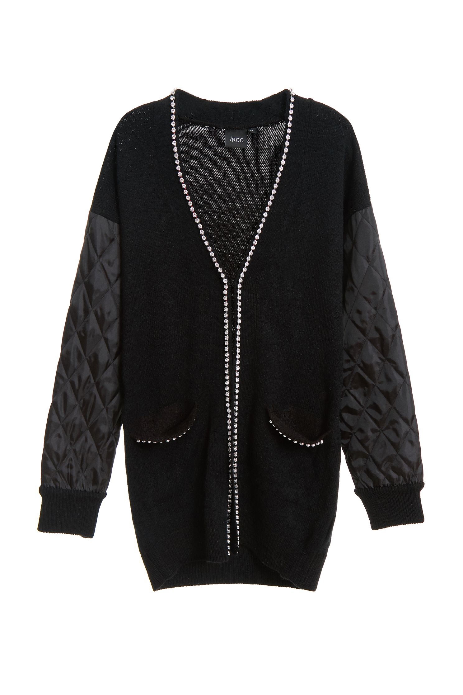 contrast cardigans,coldforwinter,cardigan,knitting,knittedjacket,knittedtop,longsleeveouterwear,blackouterwear