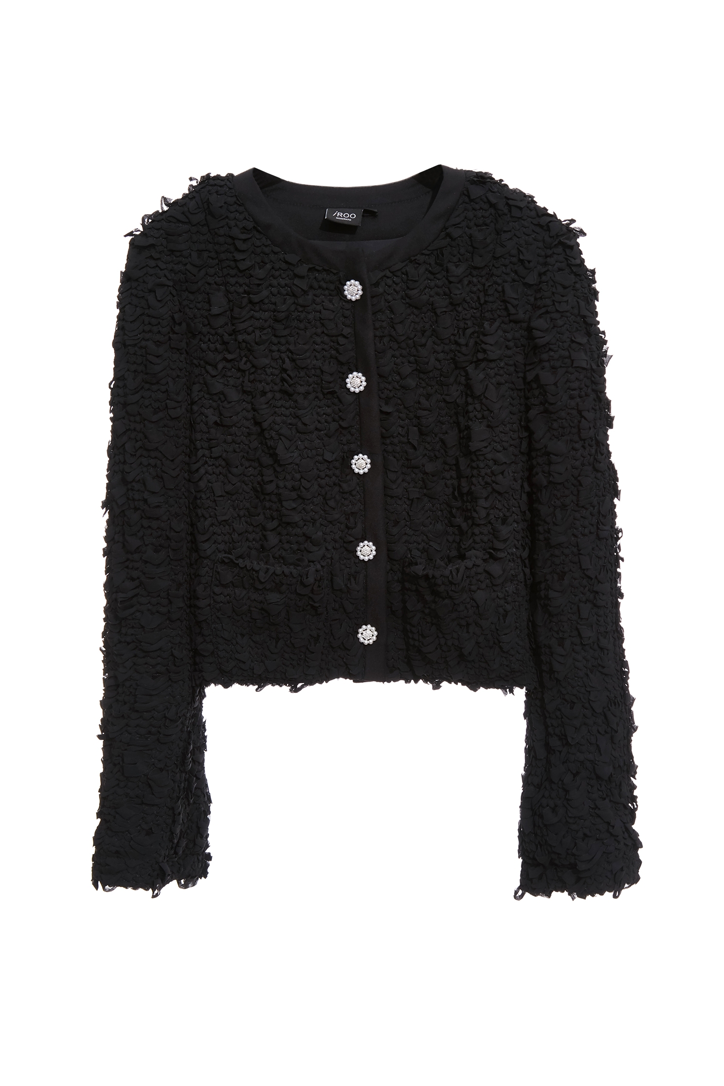 帶子紗式小香風短版外套帶子紗式小香風短版外套,一般外套,上班OL穿搭,外套,小香風,小香風外套,時髦成套搭配,派對特輯,珍珠,秋冬穿搭,約會特輯,花花世界