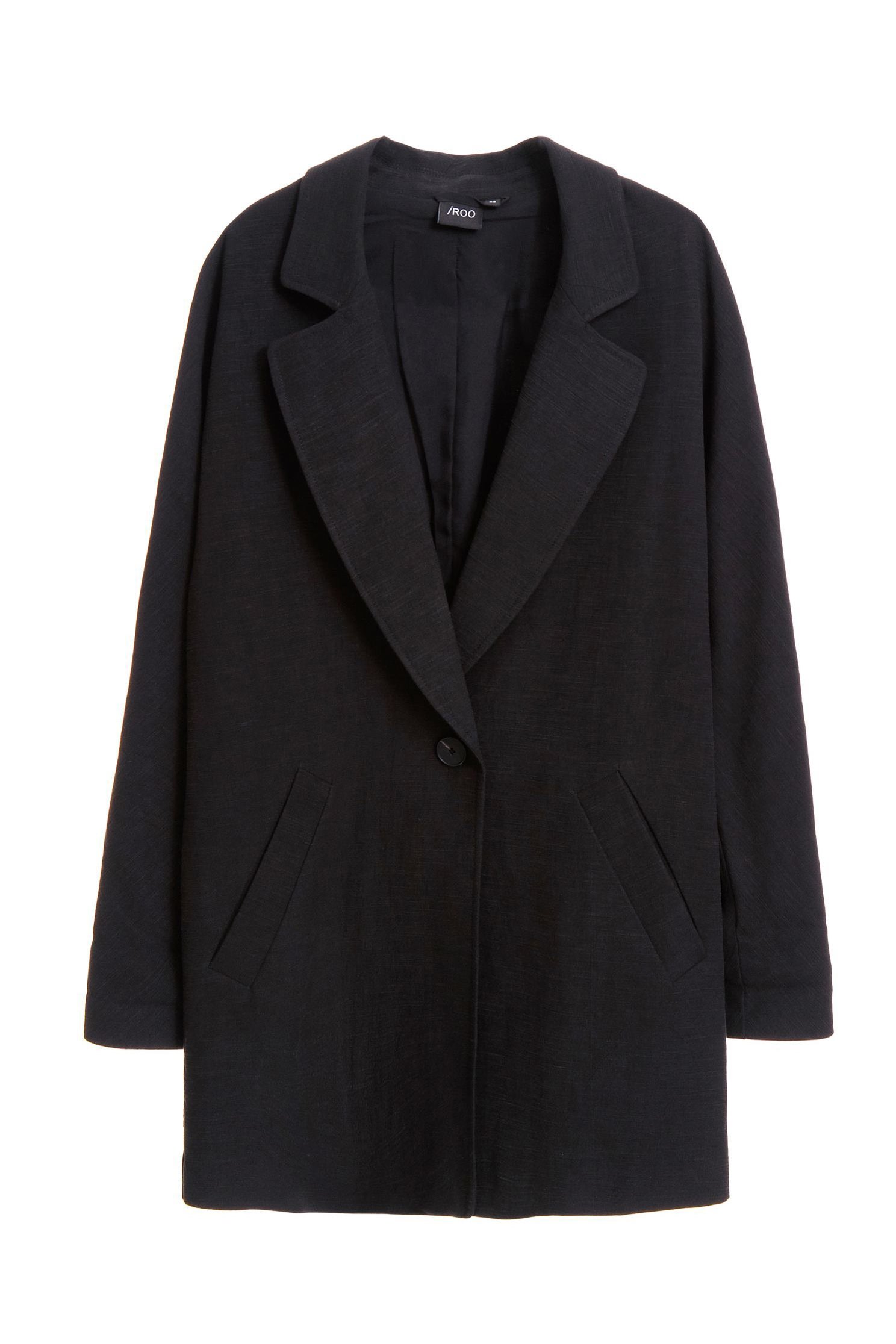 Cotton suit jacket,外套,i-select,Blazer,長袖外套,黑色外套
