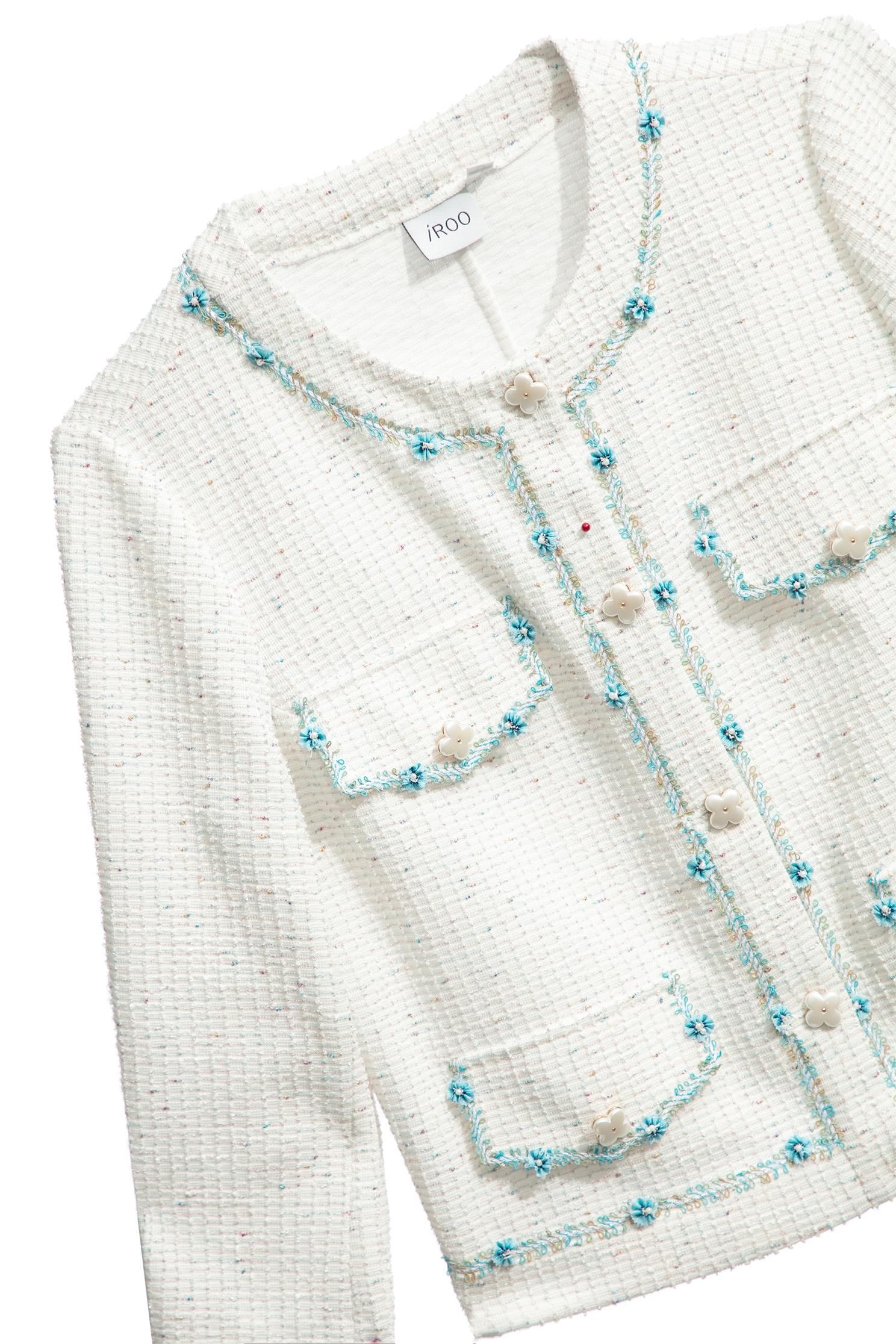 偽花呢紗小香風外套偽花呢紗小香風外套,一般外套,人氣商品,外套,小香風,春夏穿搭,時髦成套搭配,毛呢花呢,白色外套