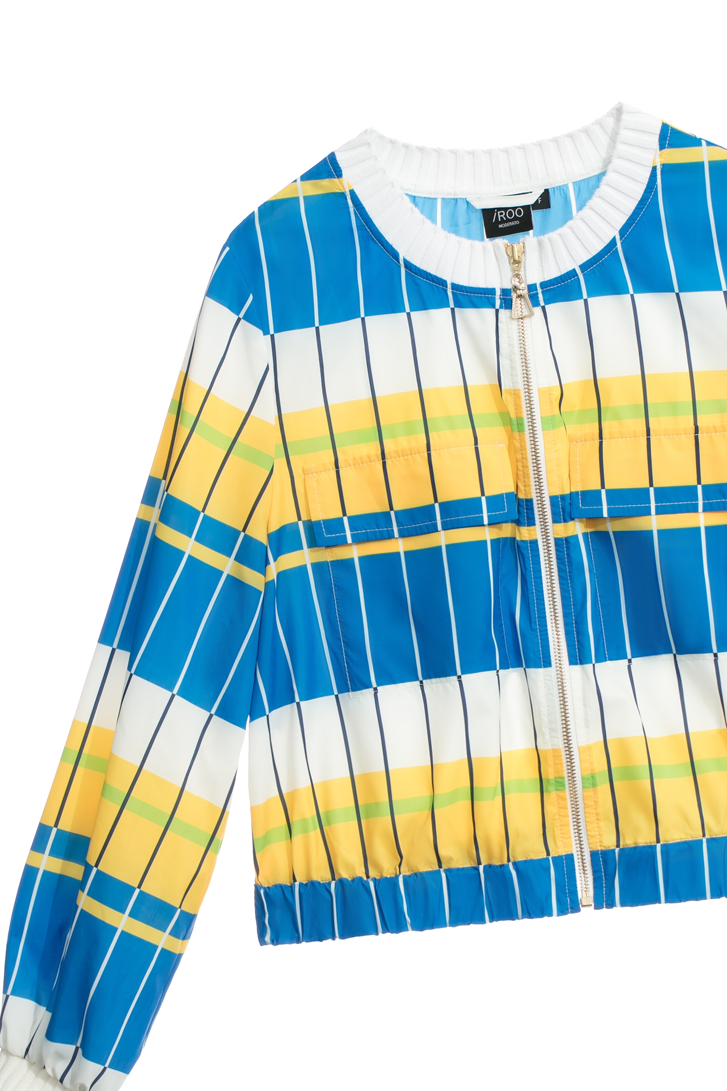 藍白黃拼色配條風衣外套藍白黃拼色配條風衣外套,一般外套,外套,春夏穿搭