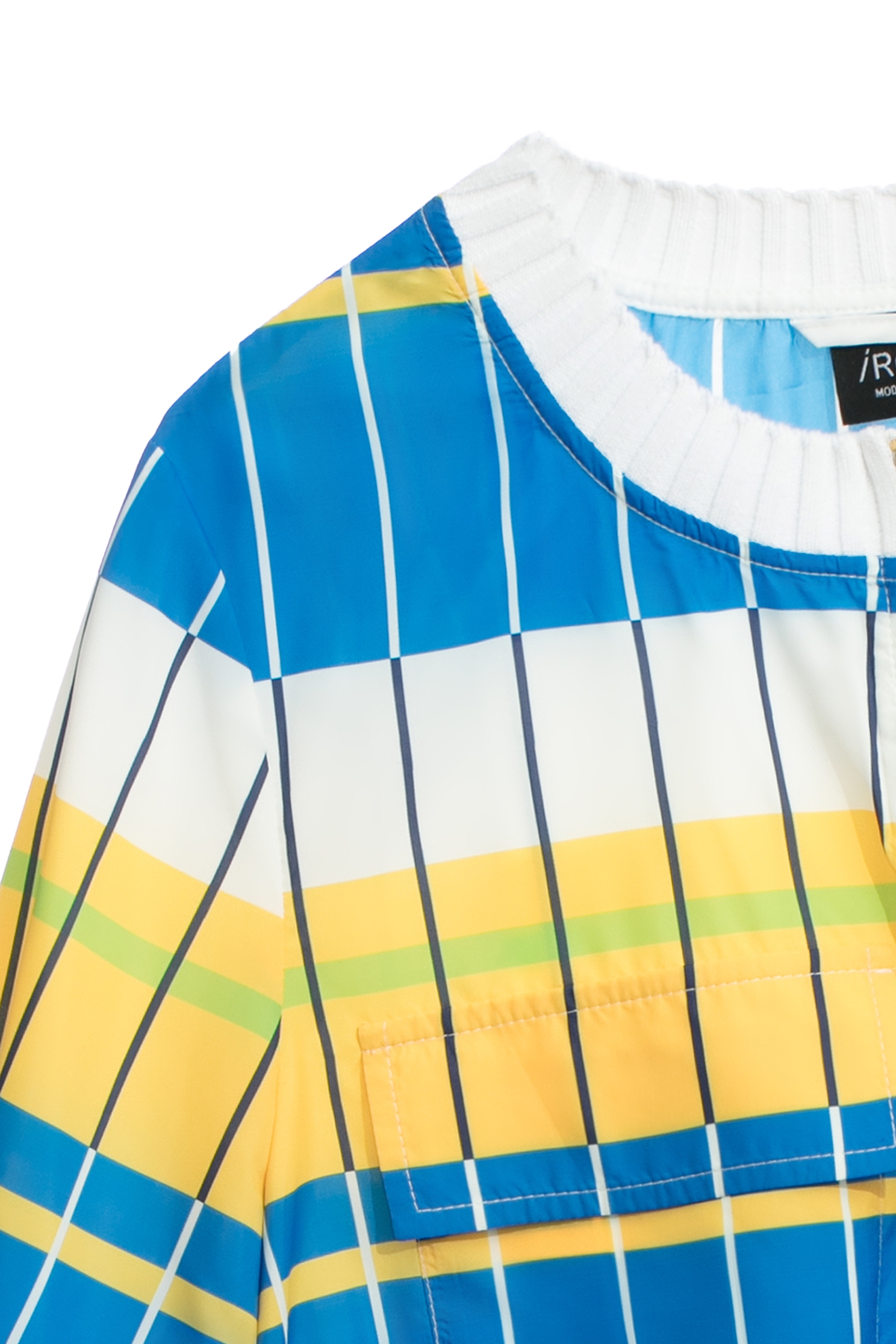 藍白黃拼色配條風衣外套藍白黃拼色配條風衣外套,一般外套,外套,春夏穿搭