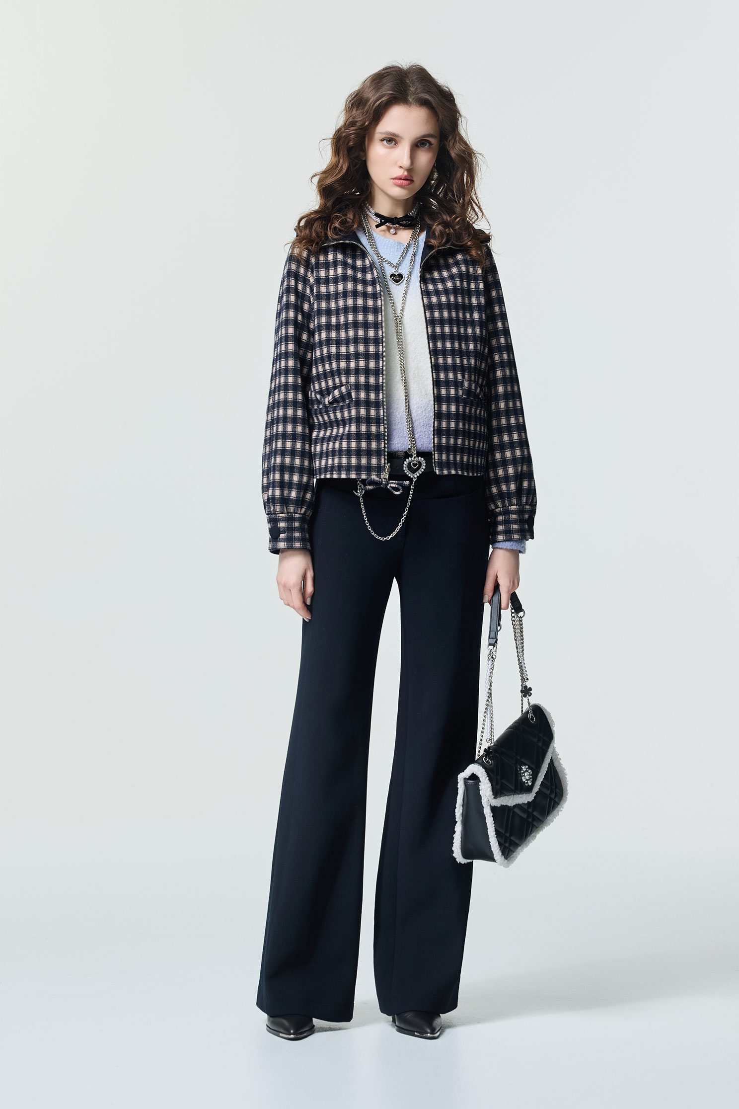 閃光格紋正反穿外套閃光格紋正反穿外套,一般外套,上班OL穿搭,人氣商品,外套,春夏穿搭,時髦成套搭配,格紋,約會特輯,蝴蝶結