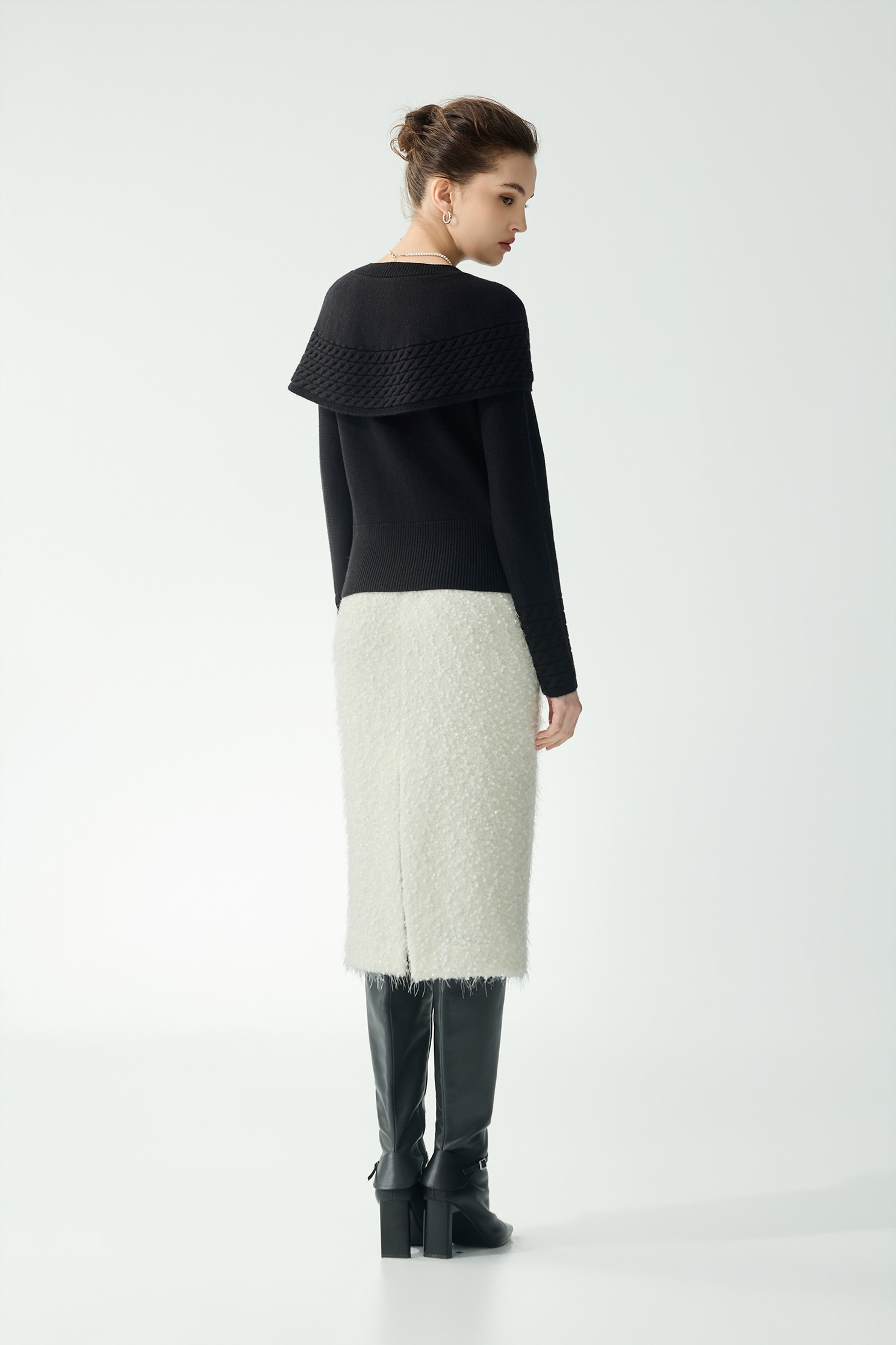 斗篷感造型針織外罩斗篷感造型針織外罩,上班OL穿搭,人氣商品,春夏穿搭,簡約穿搭,針織,針織外套