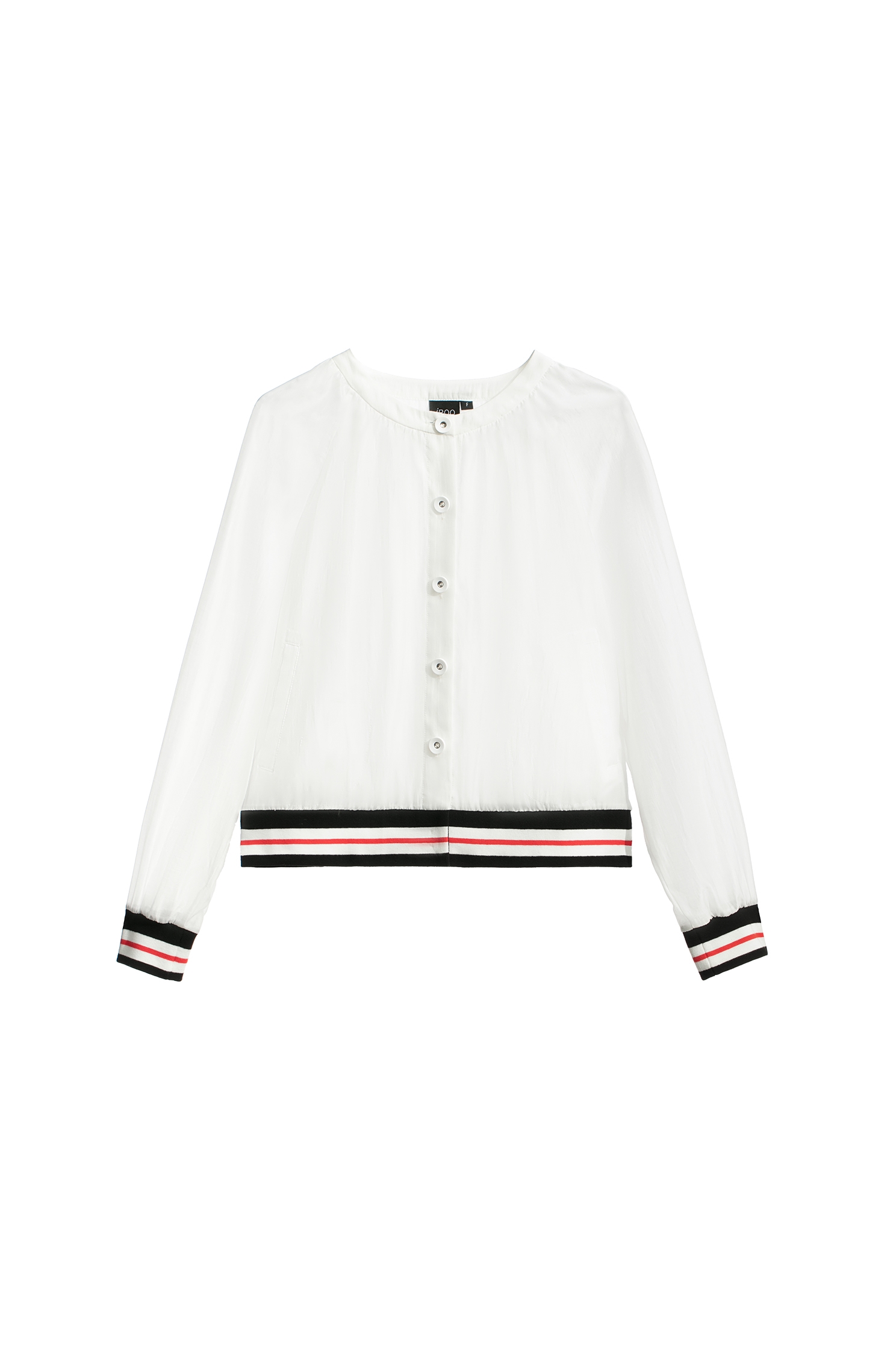 配色羅紋微透絲棉外套配色羅紋微透絲棉外套,一般外套,人氣商品,外套,春夏穿搭,白色外套,防曬最多選擇