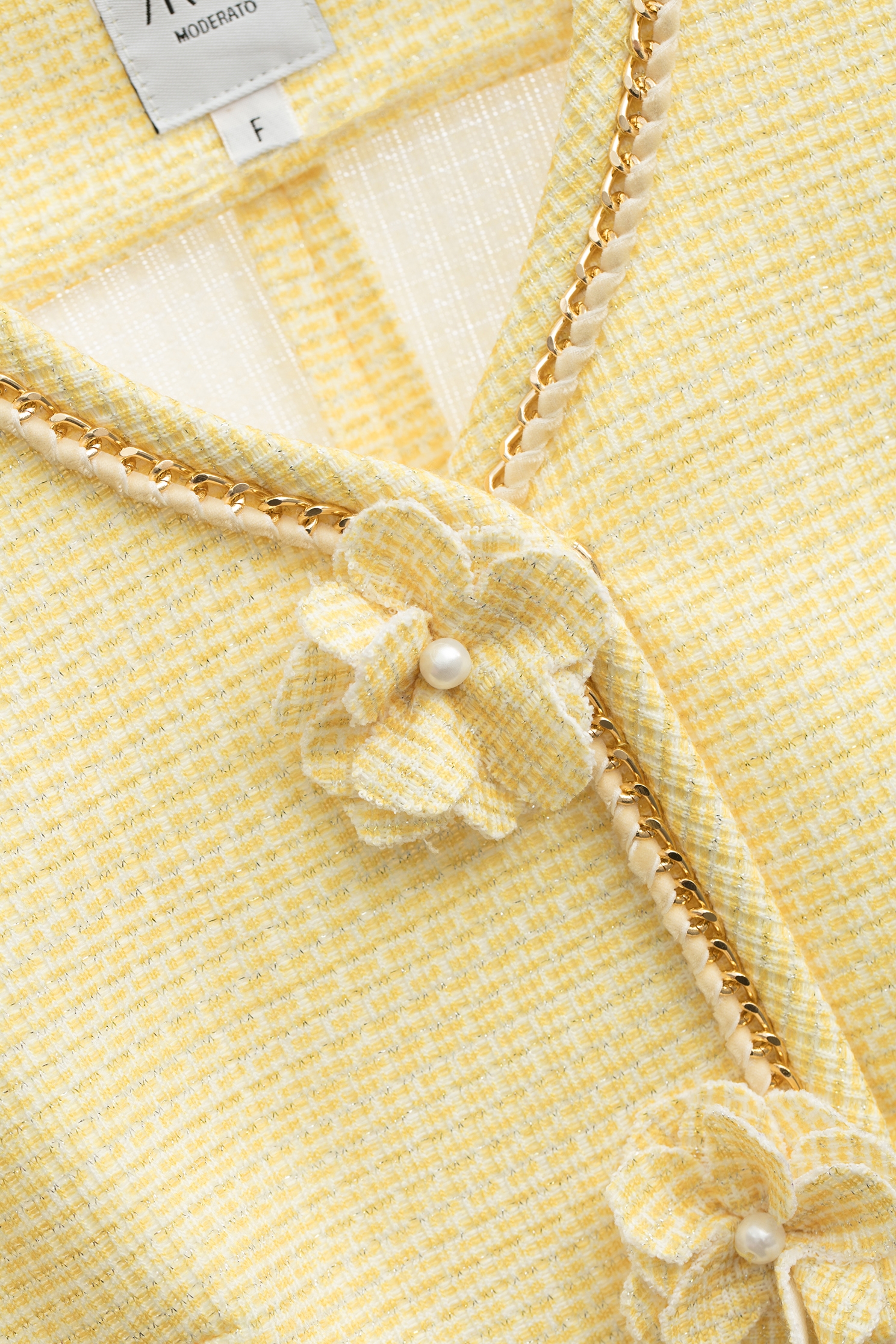 玉米穗金色小香風短外套玉米穗金色小香風短外套,一般外套,外套,小香風,春夏穿搭,時髦成套搭配,毛呢花呢,花花世界