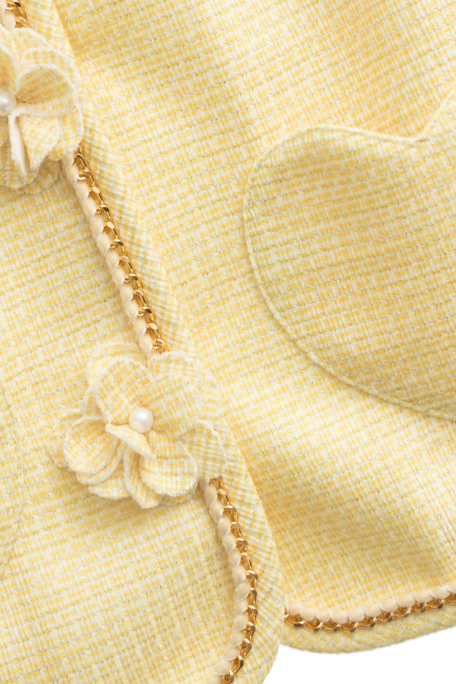 玉米穗金色小香風短外套玉米穗金色小香風短外套,一般外套,外套,小香風,春夏穿搭,時髦成套搭配,毛呢花呢,花花世界