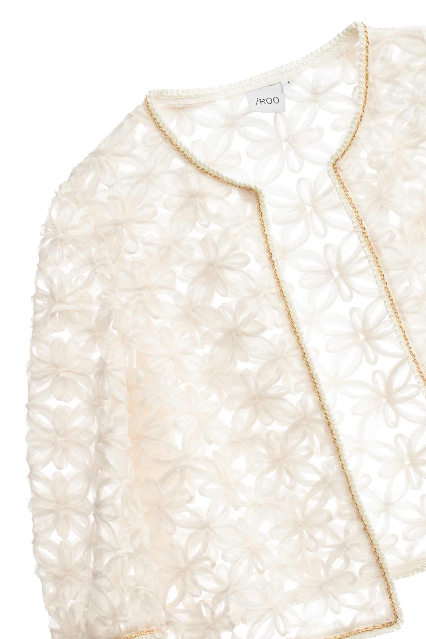 立體海島梔子花外套立體海島梔子花外套,一般外套,刺繡,外套,小香風,春夏穿搭,防曬最多選擇