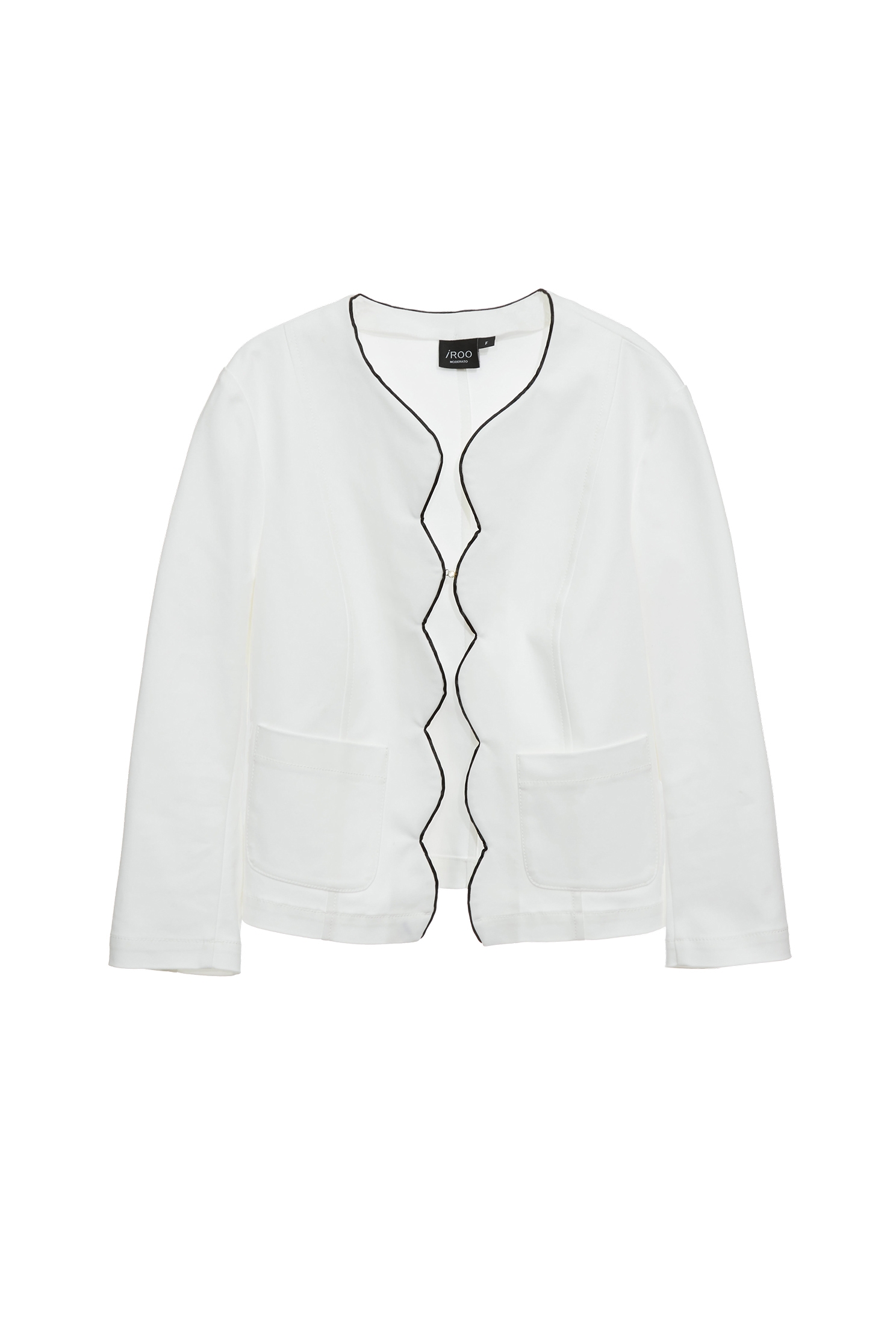 花形波浪黑邊短外套花形波浪黑邊短外套,一般外套,上班OL穿搭,人氣商品,外套,春夏穿搭,時髦成套搭配