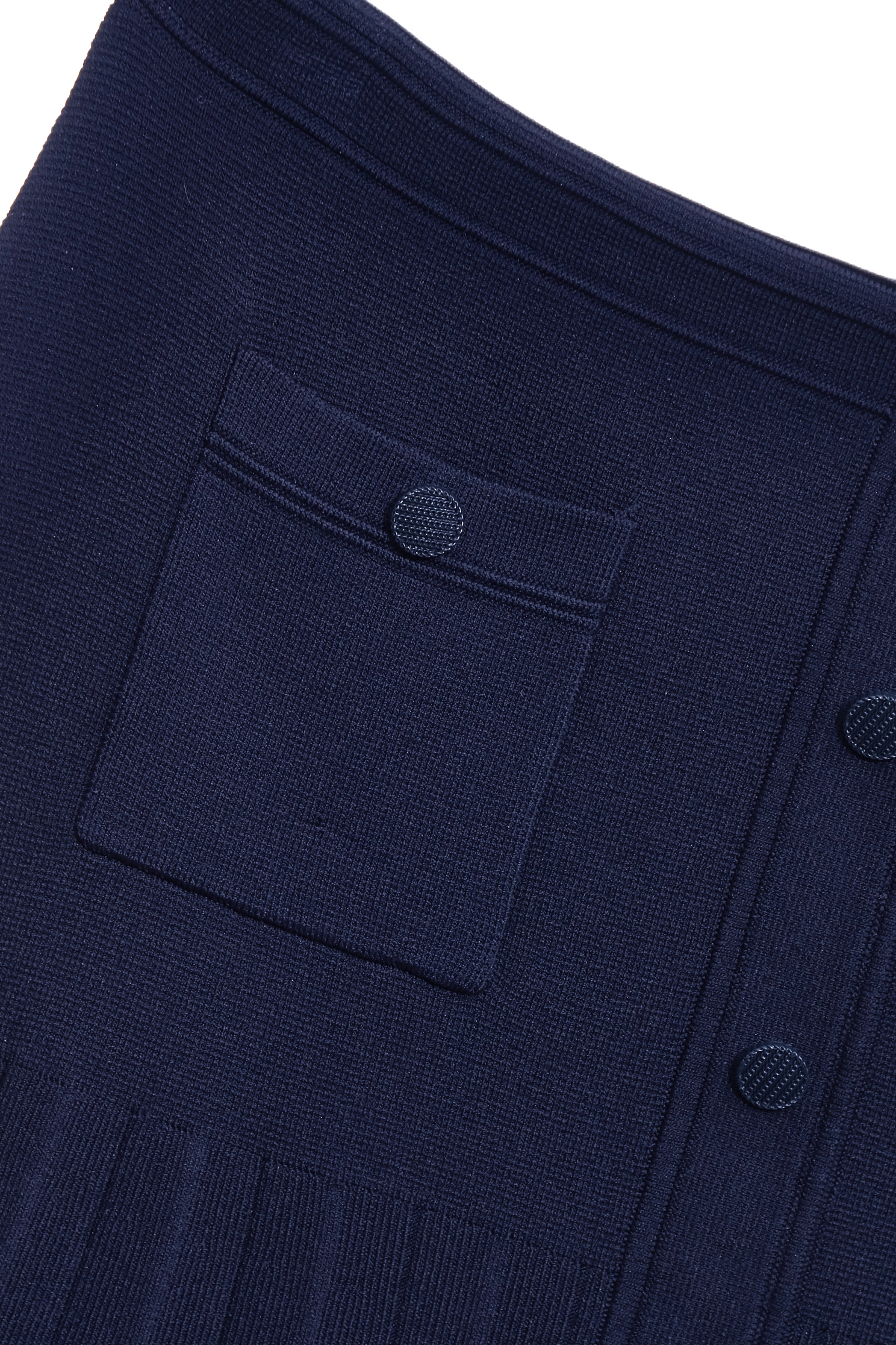 經典海軍藍針織百褶裙經典海軍藍針織百褶裙,春夏穿搭,針織