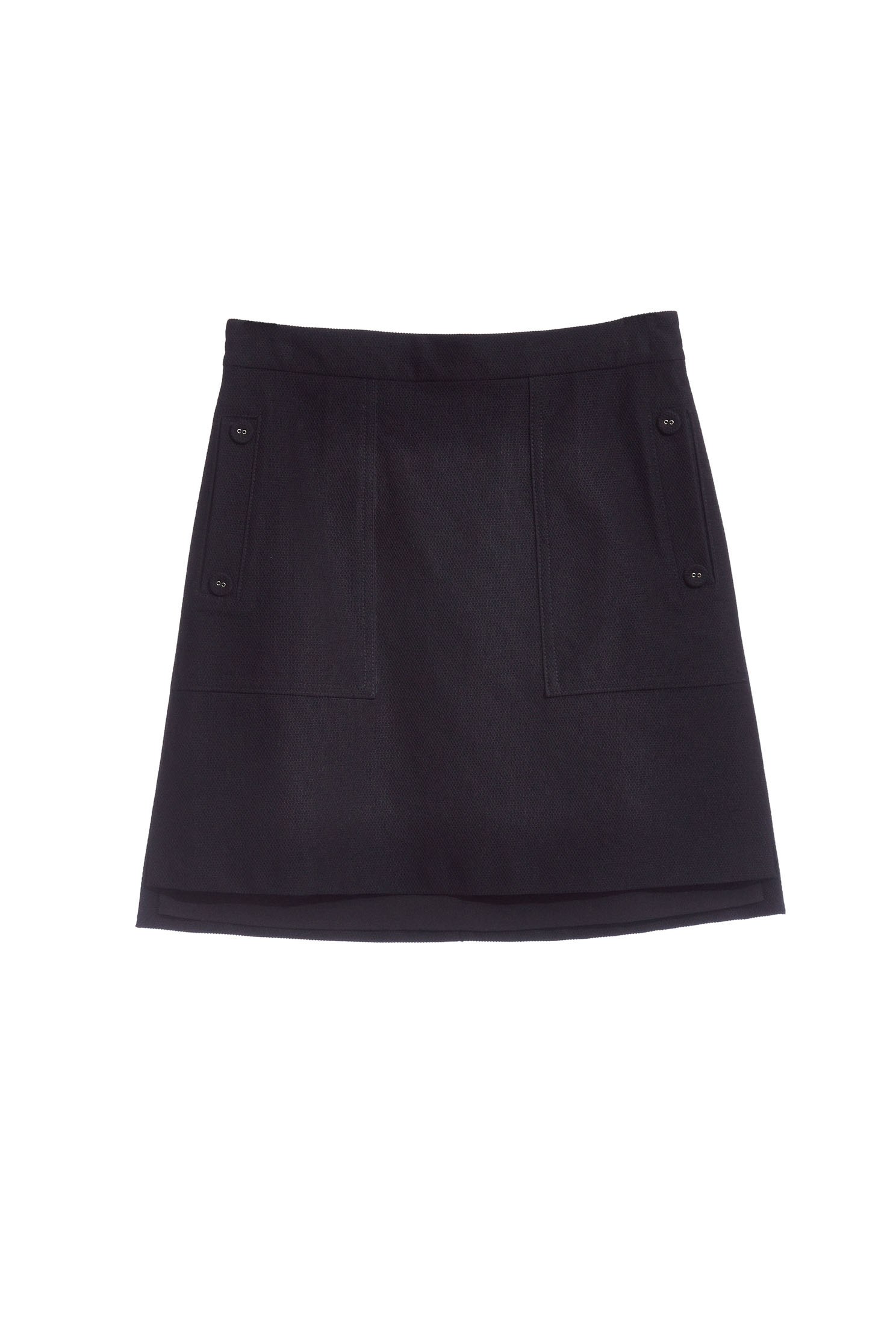 Well-matched basic A line skirt,A-line skirt,Mini Skirt,黑色裙子