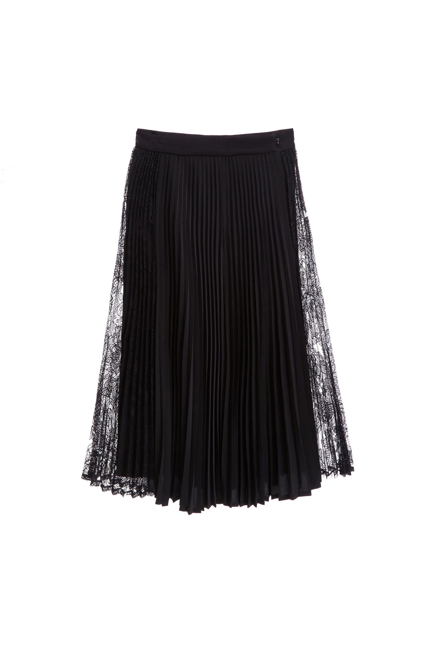 Stitching classic design dress,pleats,pleatedskirt,maxipleatedskirt,lace,laceskirt,longskirt,blackskirt
