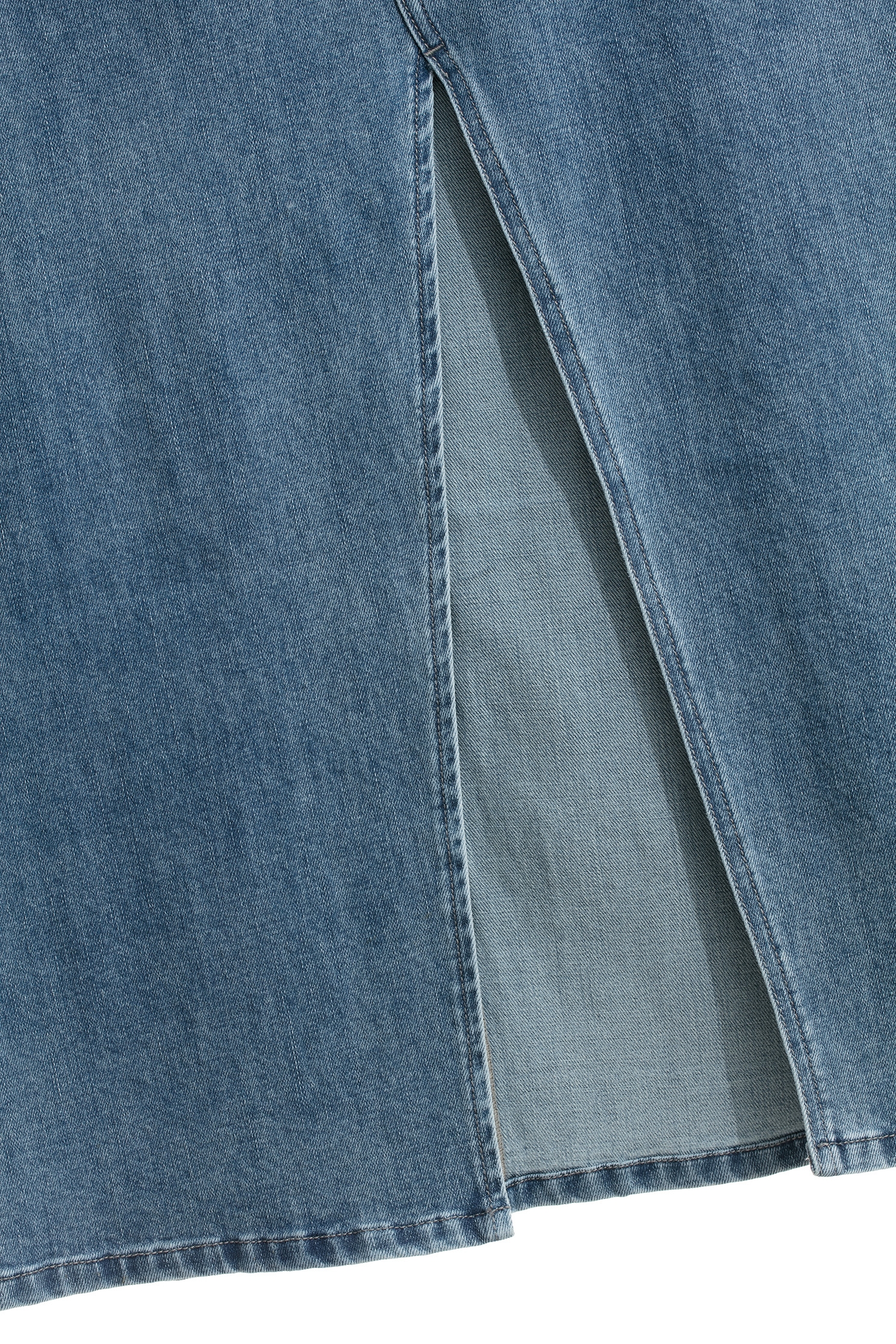 不對稱剪裁開衩牛仔裙不對稱剪裁開衩牛仔裙,牛仔,牛仔裙,秋冬穿搭