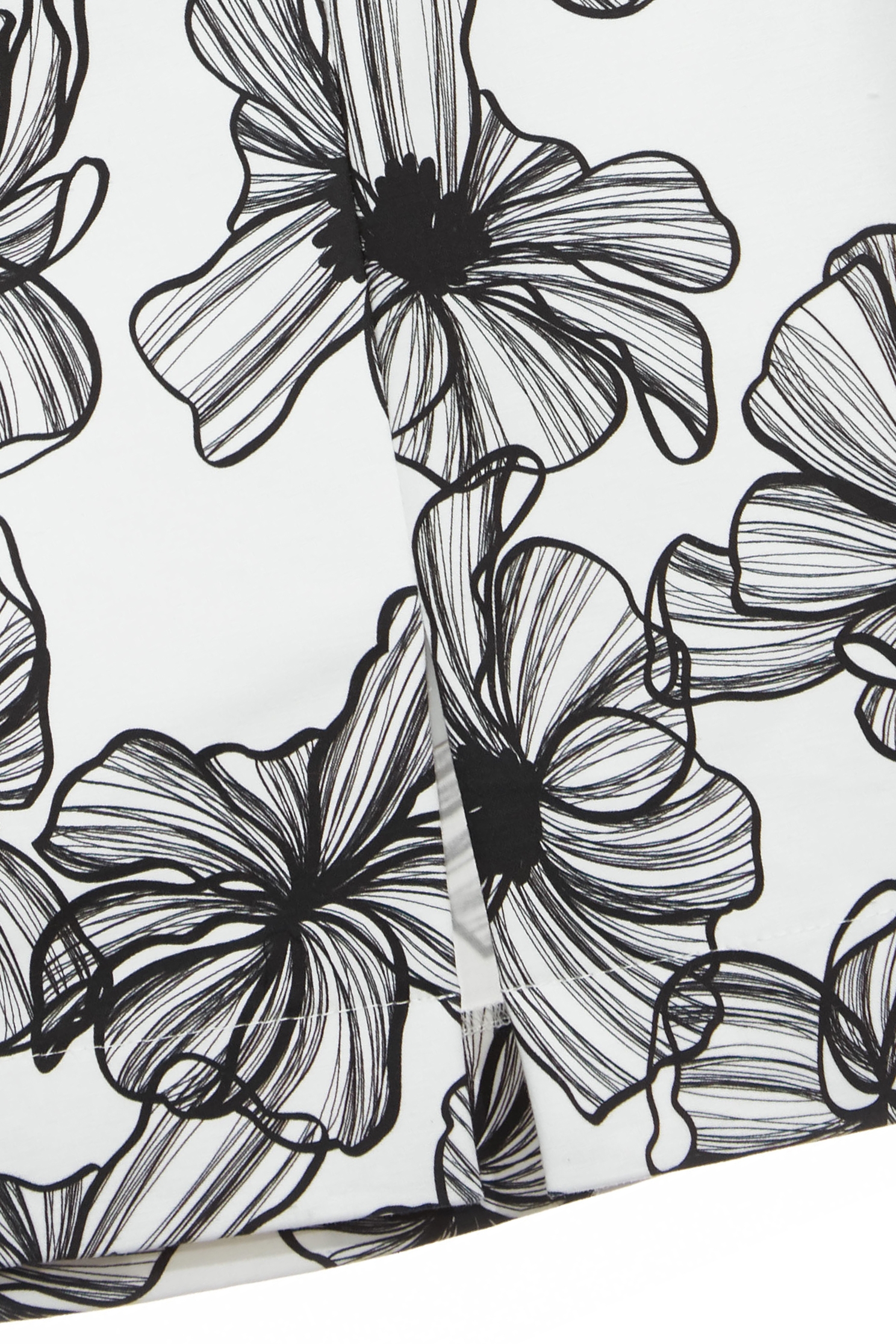 手繪線條花印花短裙手繪線條花印花短裙,上班OL穿搭,春夏穿搭,時髦成套搭配,短裙,花花世界