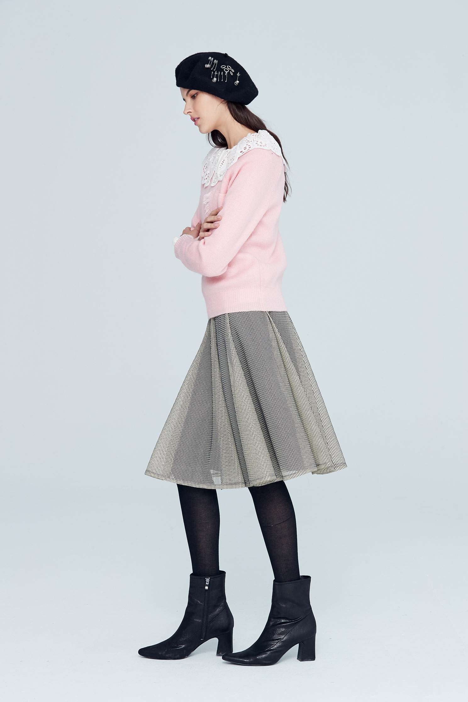 Elegant and classic long skirt,longskirt