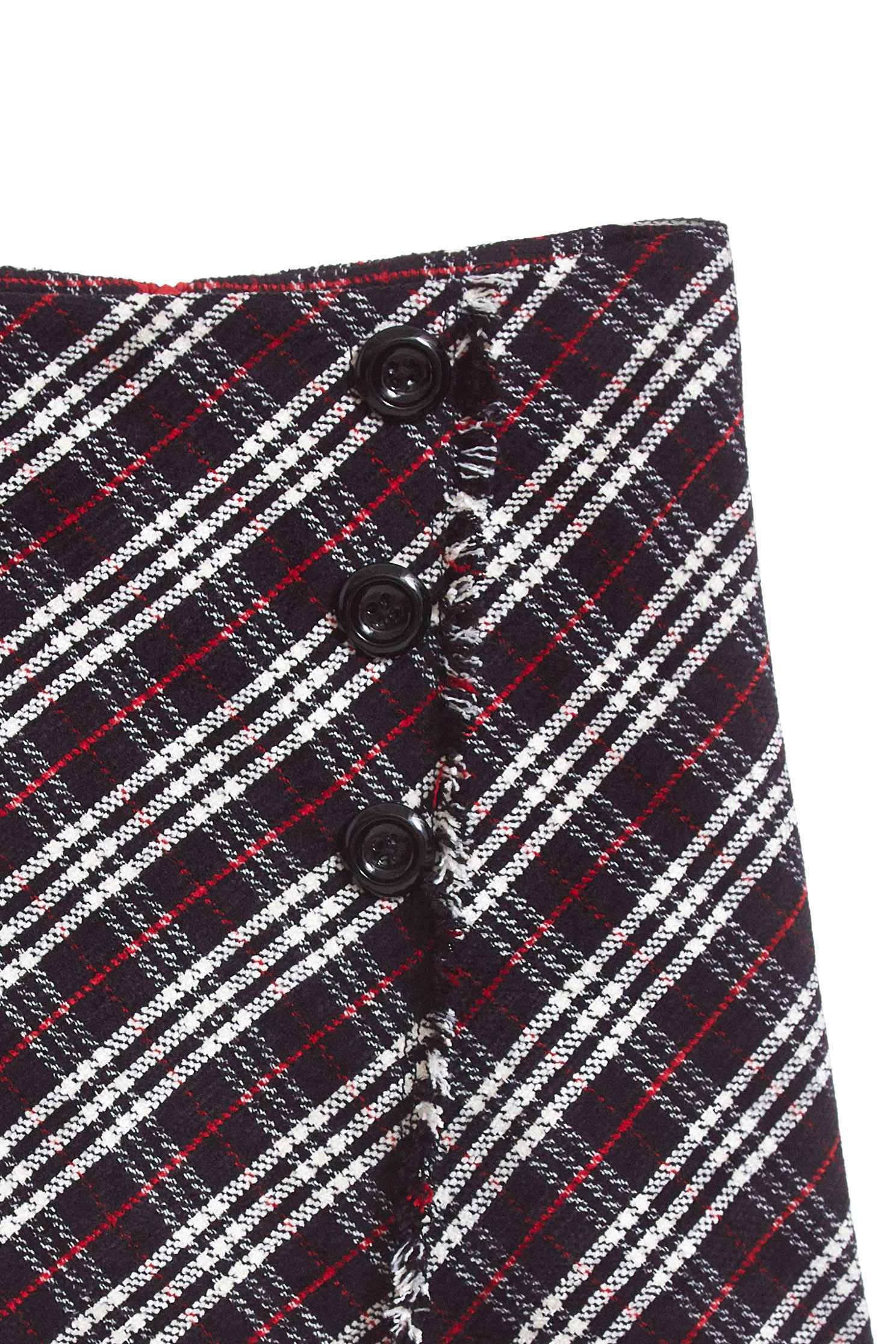 Vintage plaid classic design shorts,Mini Skirt