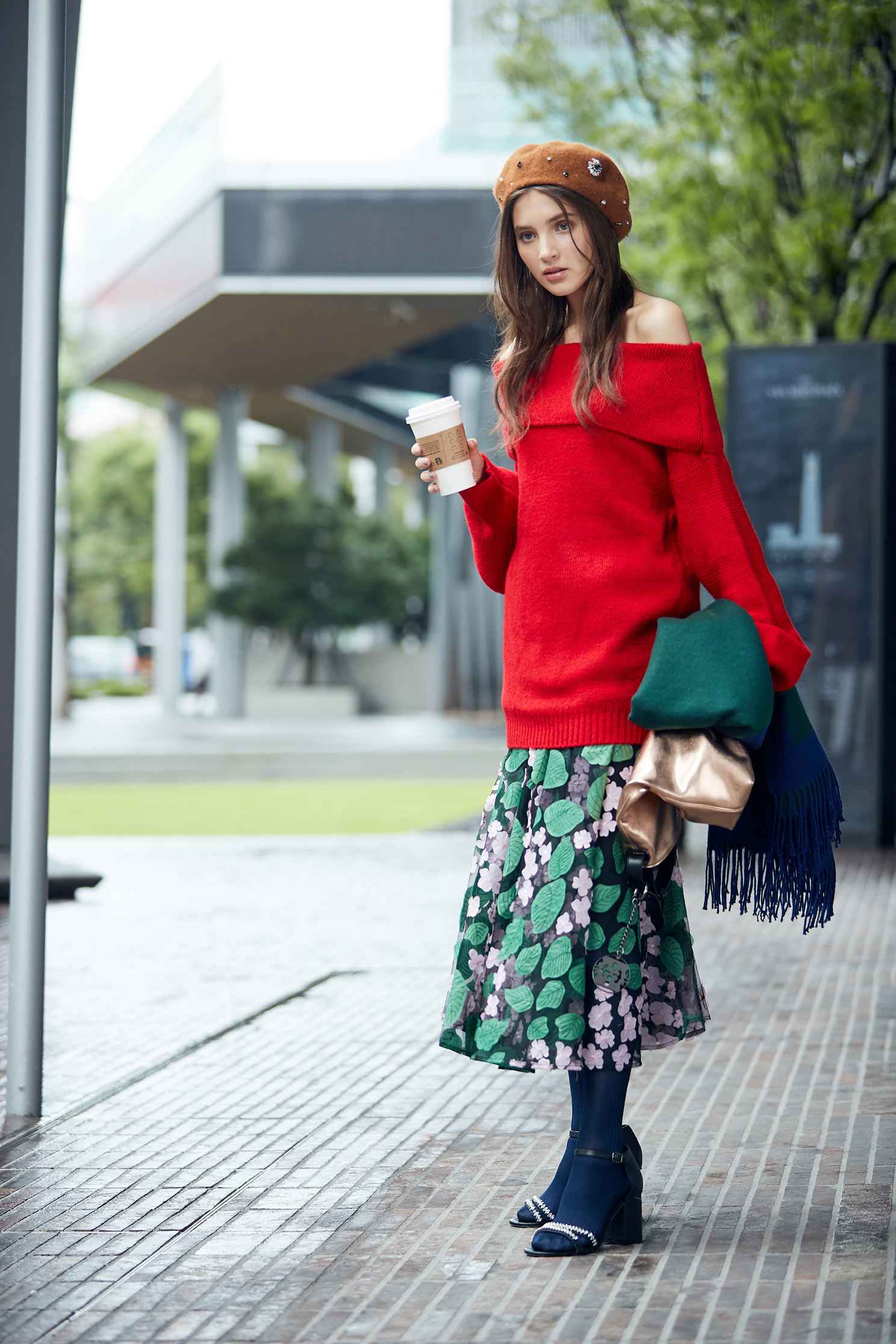 Multi-layer textured chiffon long skirt,a-lineskirt,tulleskirt,longskirt