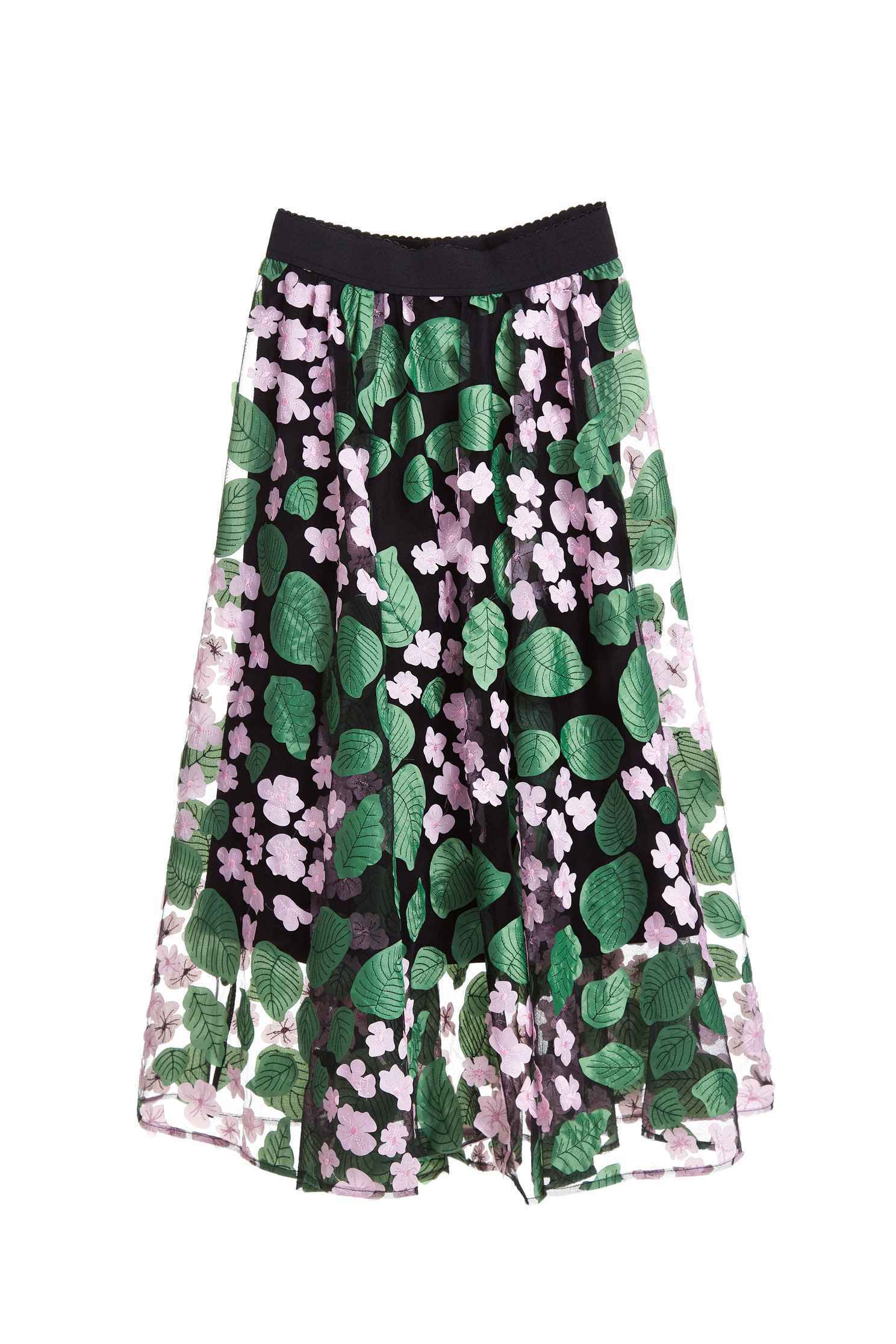 Multi-layer textured chiffon long skirt,a-lineskirt,tulleskirt,longskirt